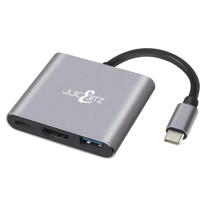 4K USB-C Adapter 3 Port HDMI Female USB3.0 USB-C PD Output