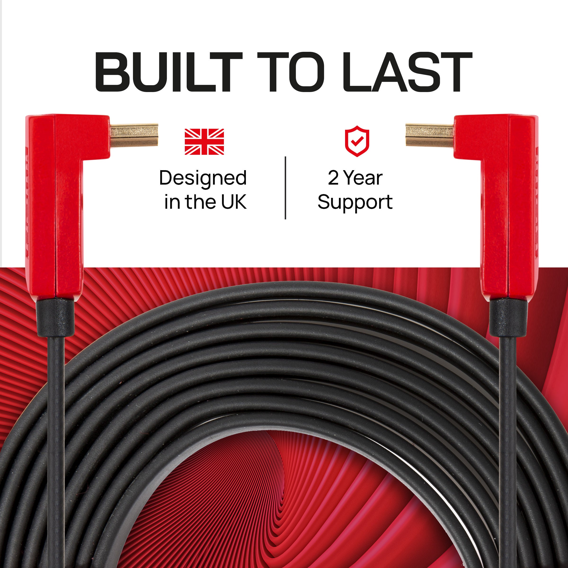 4K 60Hz HDMI 2.0 Flat Cable – Slim 18Gbps HDR ARC Lead (90 Degree Heads/Wall Mount)