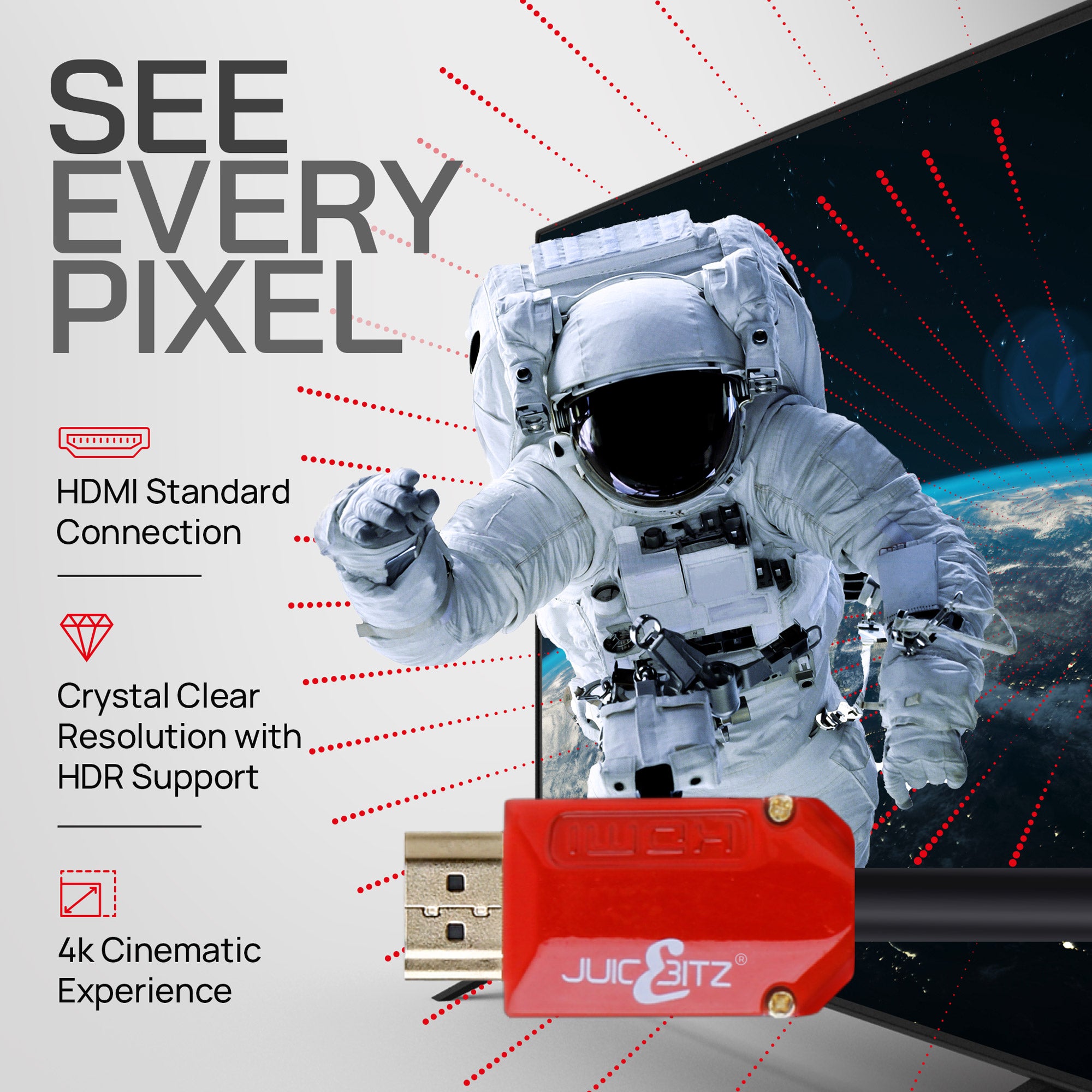 HDMI 2.0 4K Ultra HD 18Gbps High Speed HDMI Cable with Ethernet