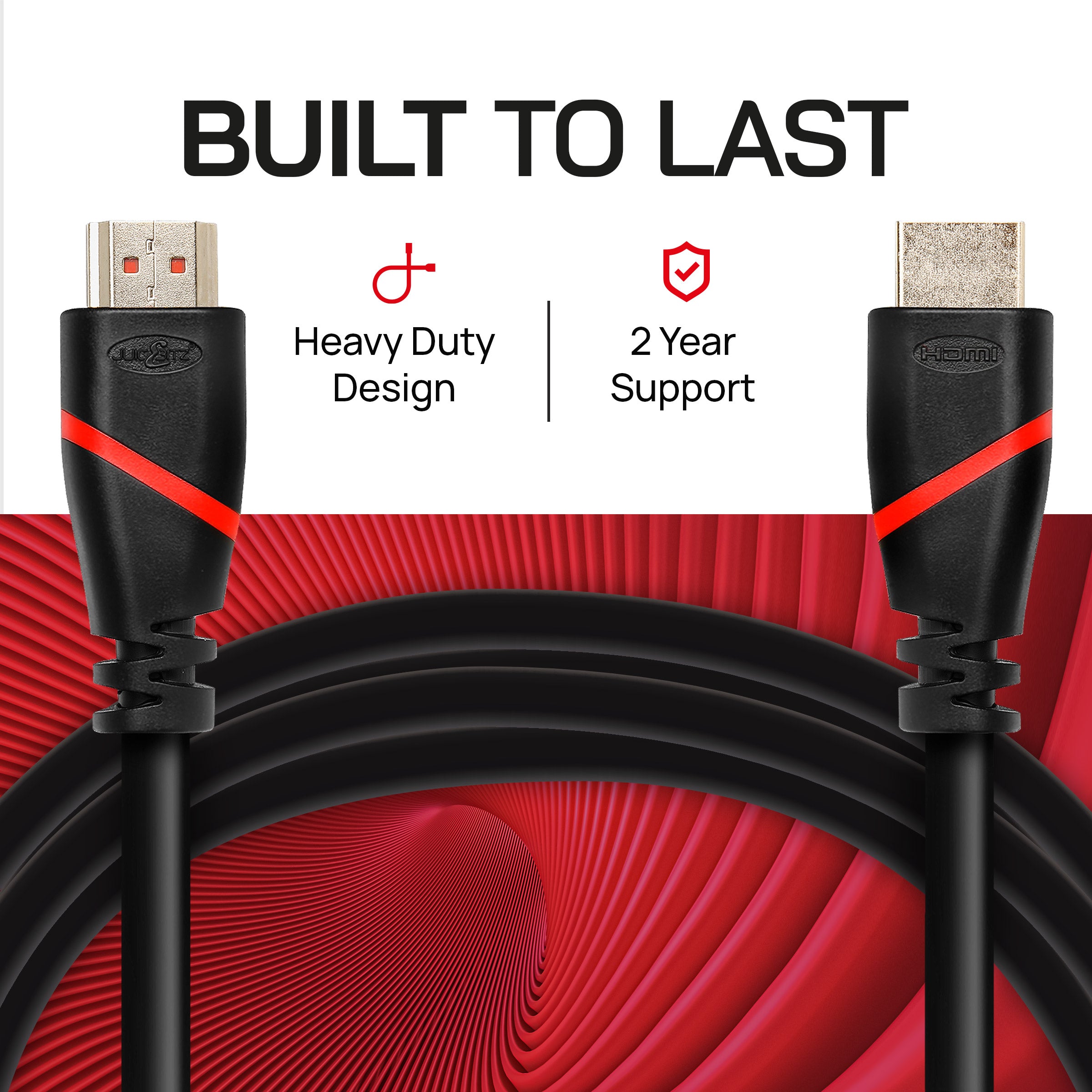 HDMI 1.4b 1080p Full HD Cable HDR Graphics Ethernet CEC ARC - Black