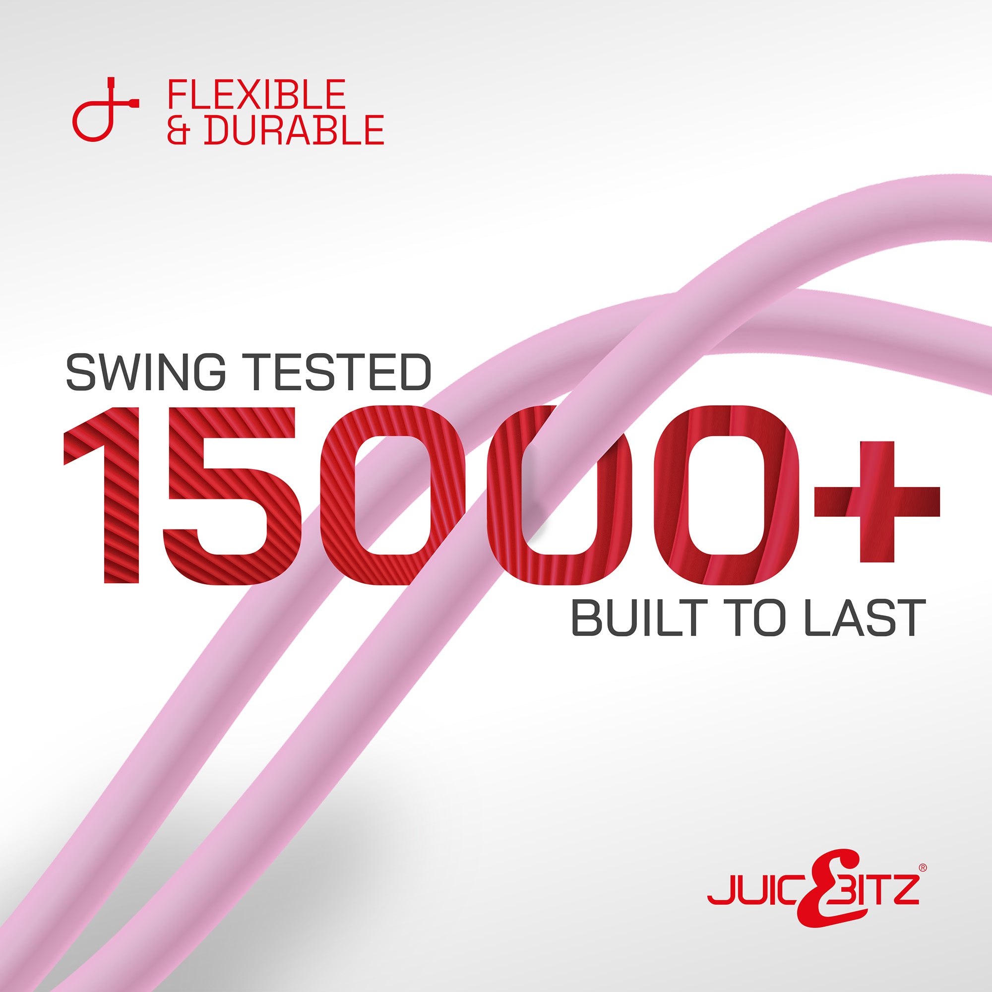 USB 2.0 Male to USB-C 3A Fast Charger Data Cable - Pink