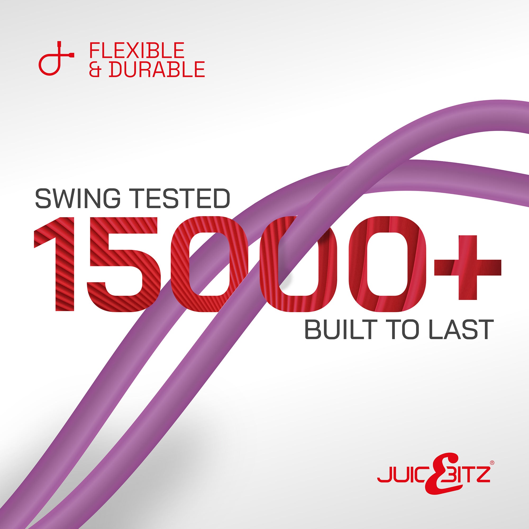 USB 2.0 Male to USB-C 3A Fast Charger Data Cable - Purple