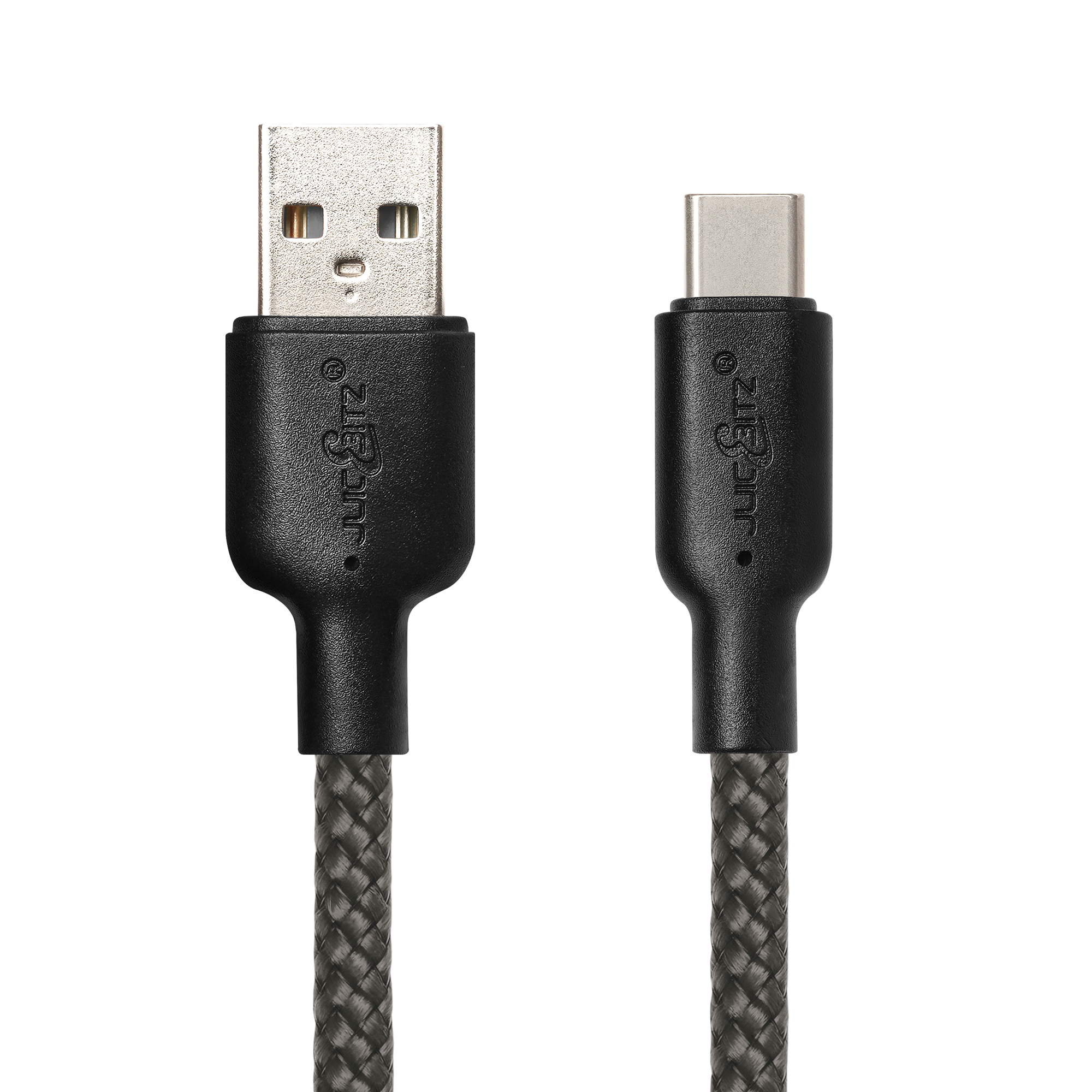 Braided USB-A to USB-C (USB2.0) 60W Fast Charger Data Cable - Grey