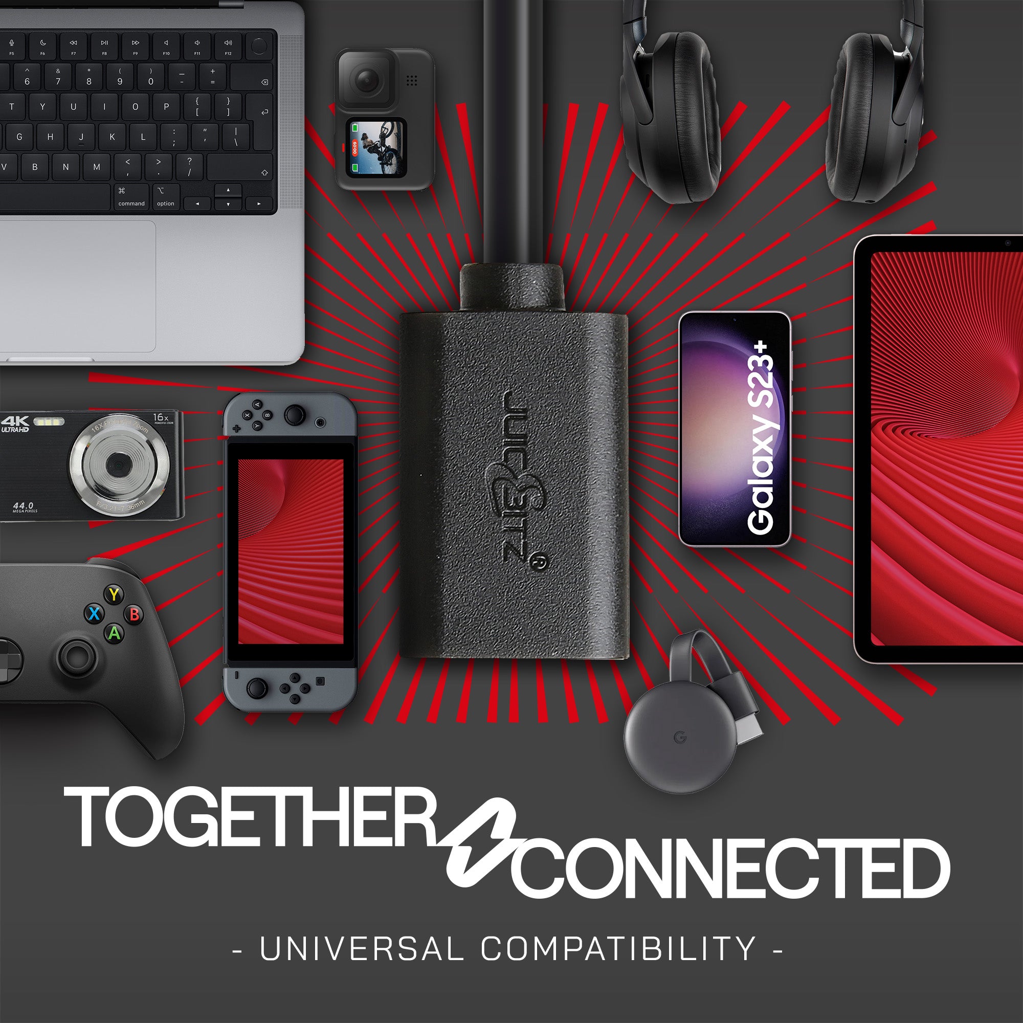 USB 2.0 Male to Female High Speed Extension Charging & Data Cable - Black