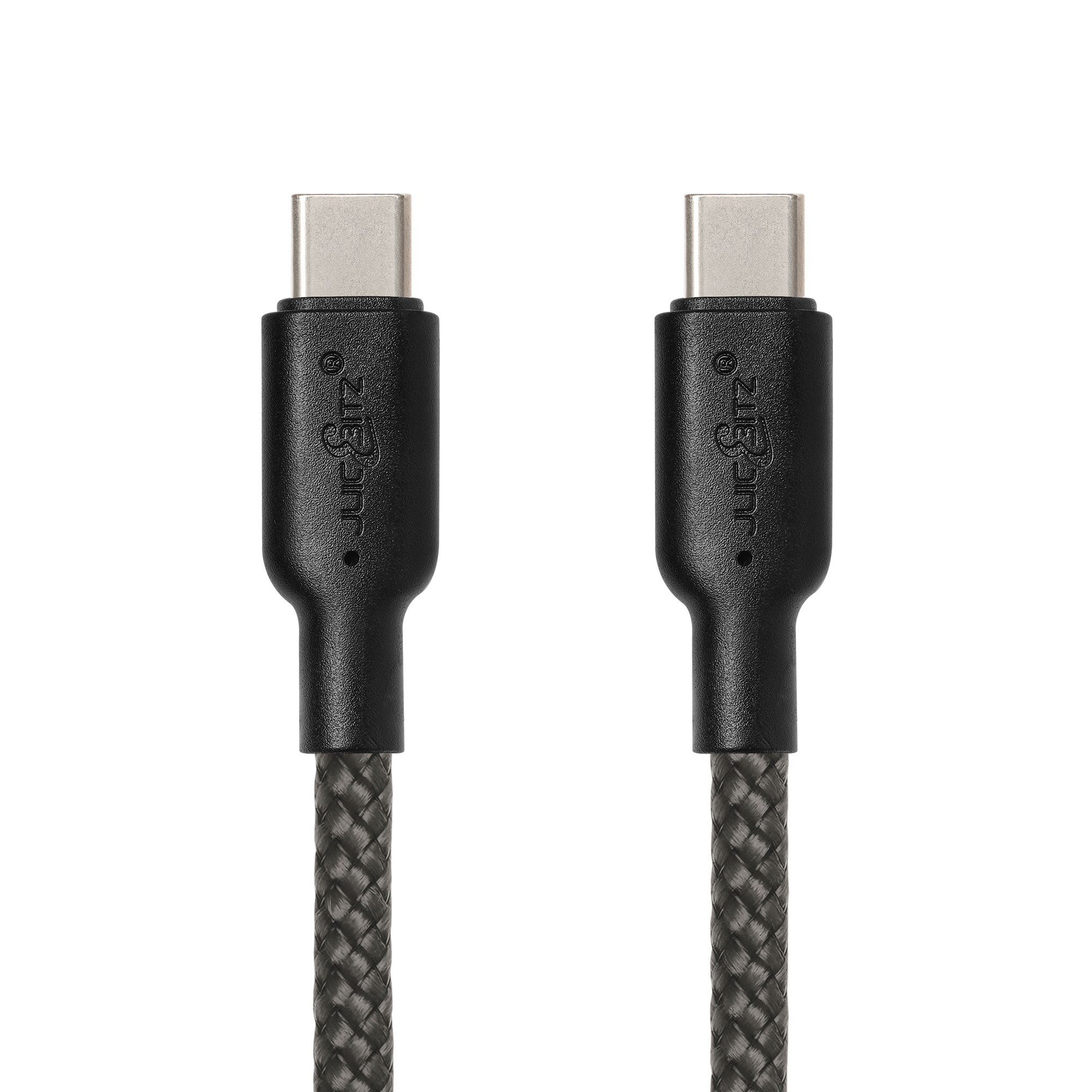 Braided USB-C to USB-C (USB2.0) 100W PD Fast Charger Data Cable - Grey