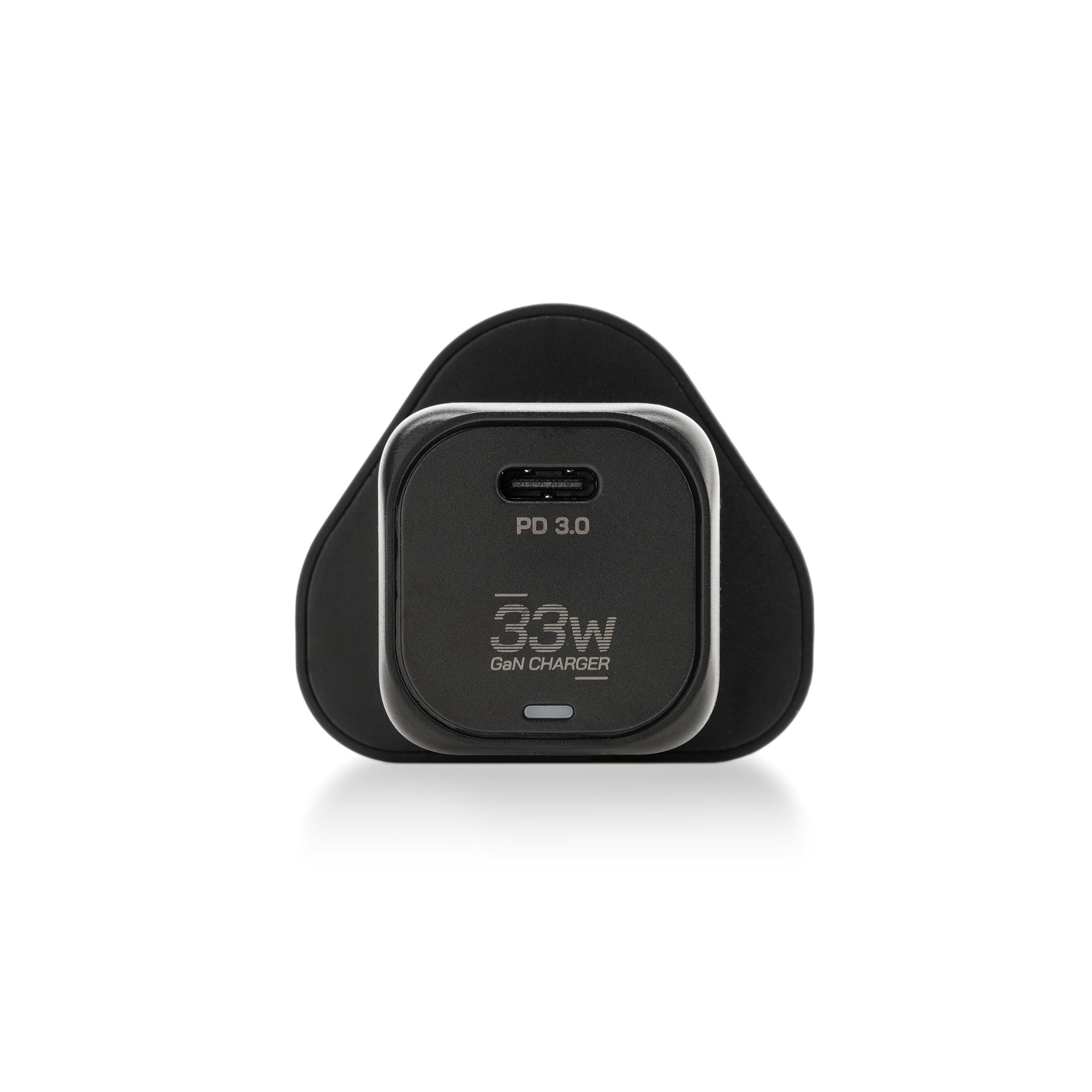 JuicEBrick™ 33W GaN Compact USB-C PD Fast Charger Mains Adapter UK Plug - Black
