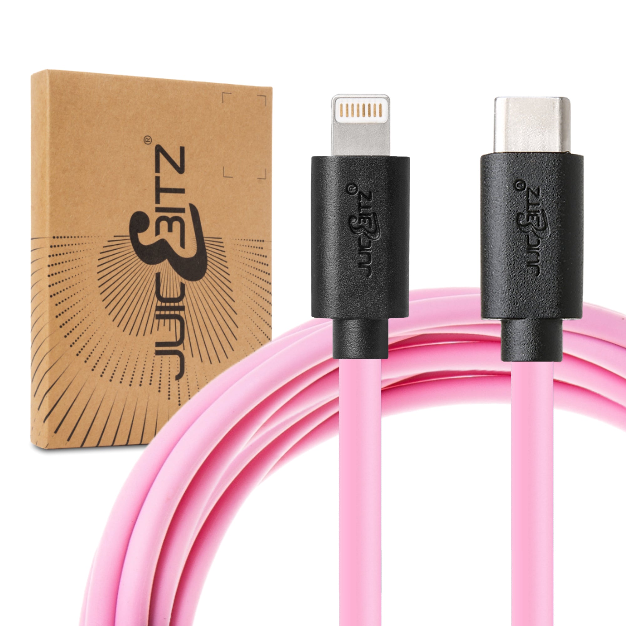 USB-C PD Fast Charger Cable Sync Wire for iPhone 14 13 12 11 XR XS SE 8 - Pink