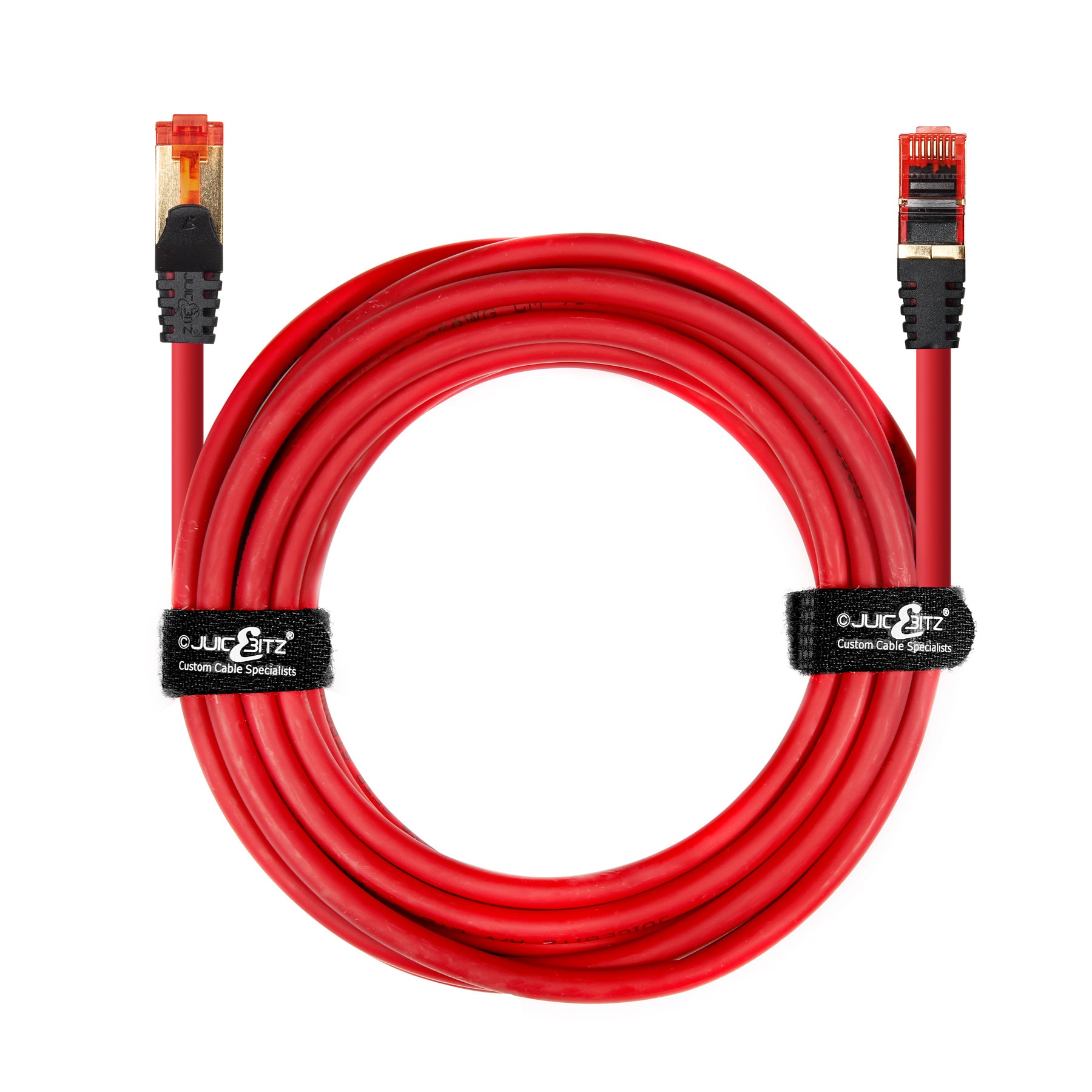 CAT6 Shielded RJ45 Ethernet LAN SFTP Patch Cable LSZH - Red