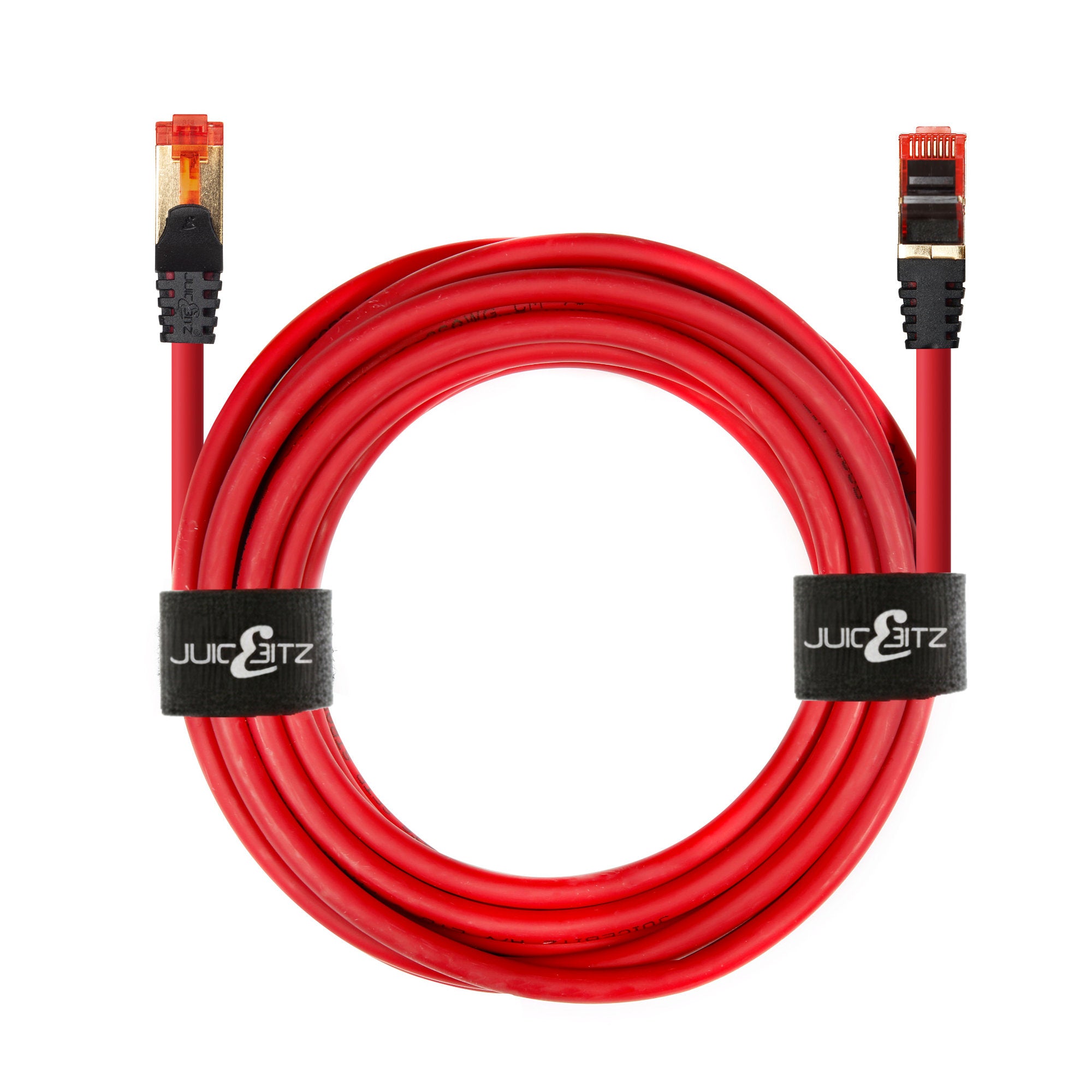 CAT6 Shielded RJ45 Ethernet LAN SFTP Patch Cable LSZH - Red