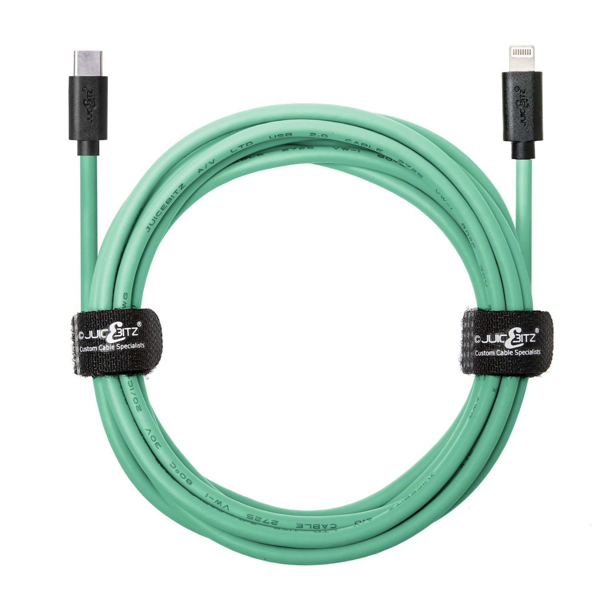 USB-C PD Fast Charger Cable Sync Wire for iPhone 14 13 12 11 XR XS SE 8 - Green