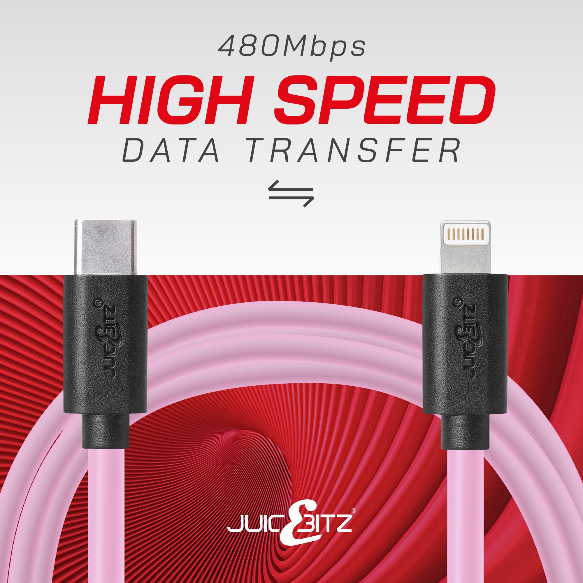 USB-C PD Fast Charger Cable Sync Wire for iPhone 14 13 12 11 XR XS SE 8 - Pink