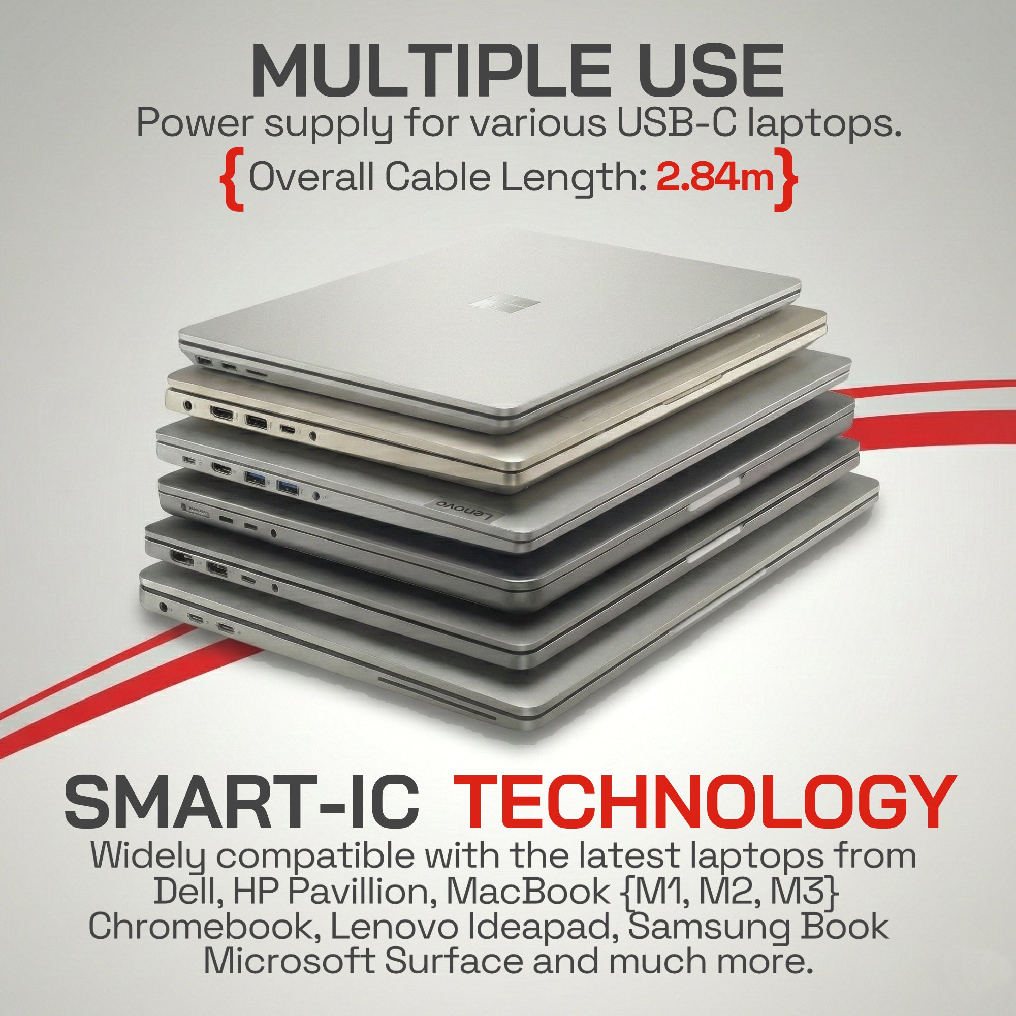65W USB-C Laptop Charger - Universal