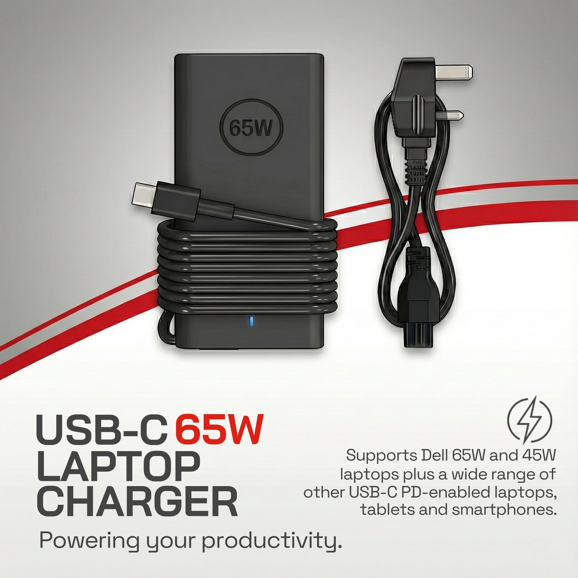 65W USB-C Laptop Charger - Universal