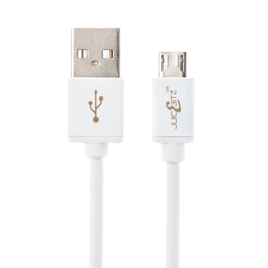 Micro-USB to USB2.0 Fast Charger & High Speed Data Cable - White