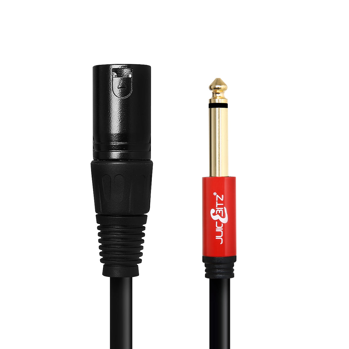 6.35mm 1/4" Mono Jack Lead to Male XLR Shielded Speaker Audio Cable