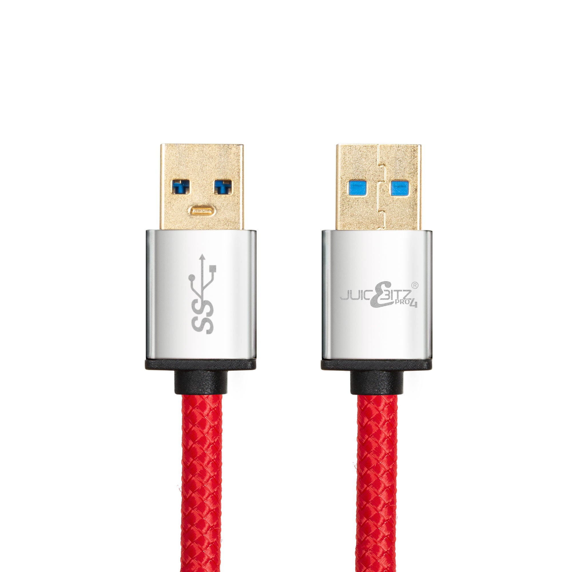 PRO Series Braided Superspeed Male to Male USB 3.0 Data Transfer Cable - Red