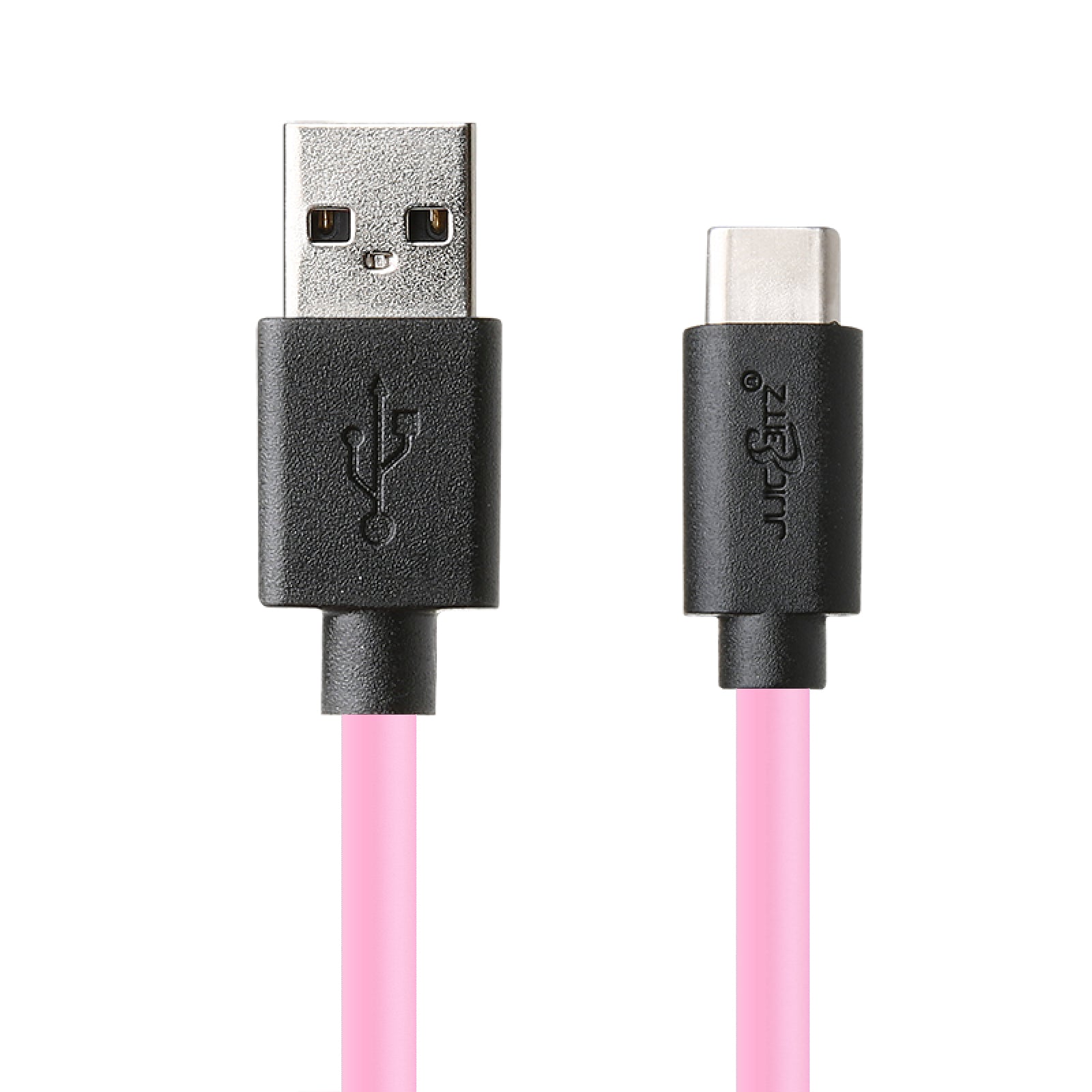 USB 2.0 Male to USB-C 3A Fast Charger Data Cable - Pink
