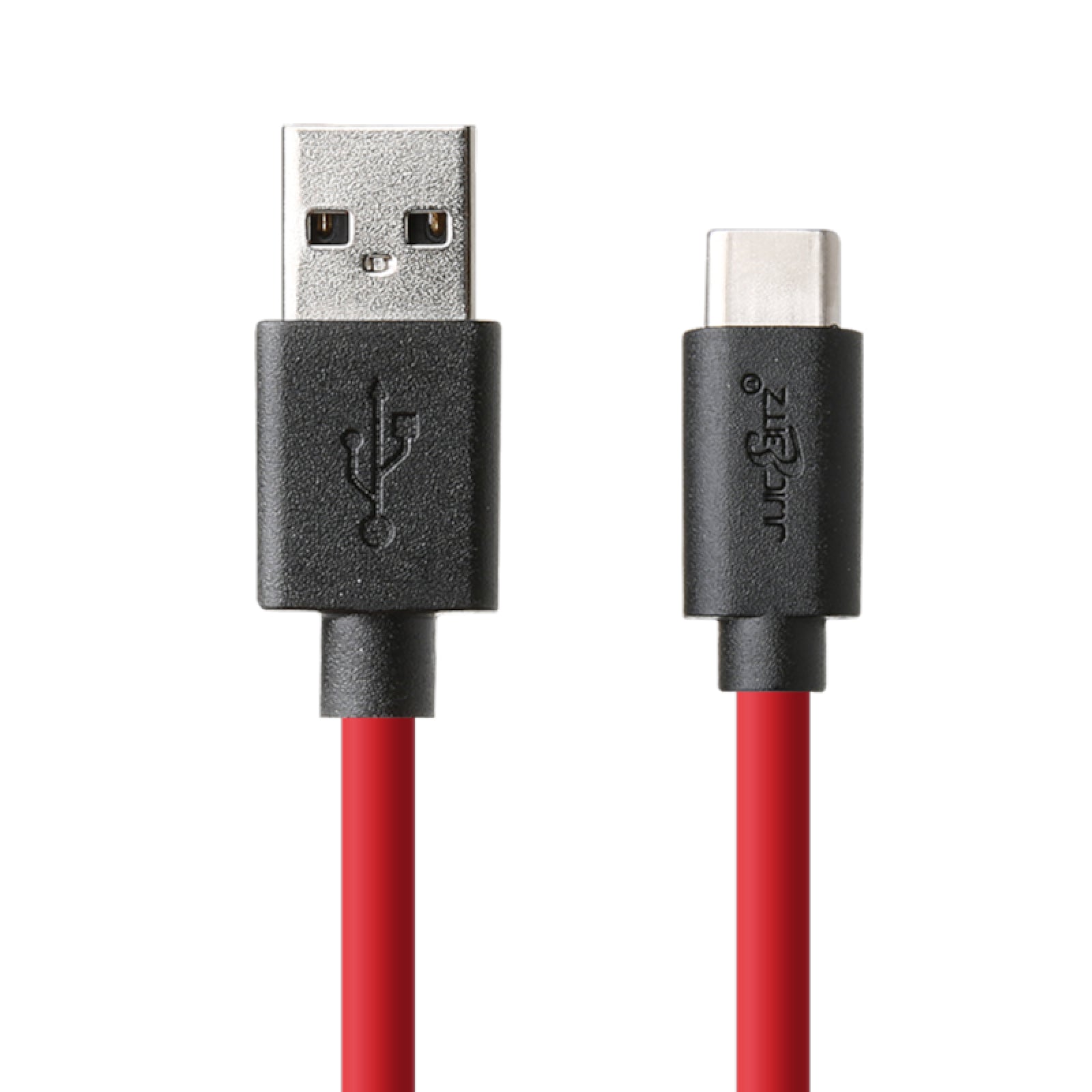 USB 2.0 Male to USB-C 3A Fast Charger Data Cable - Red