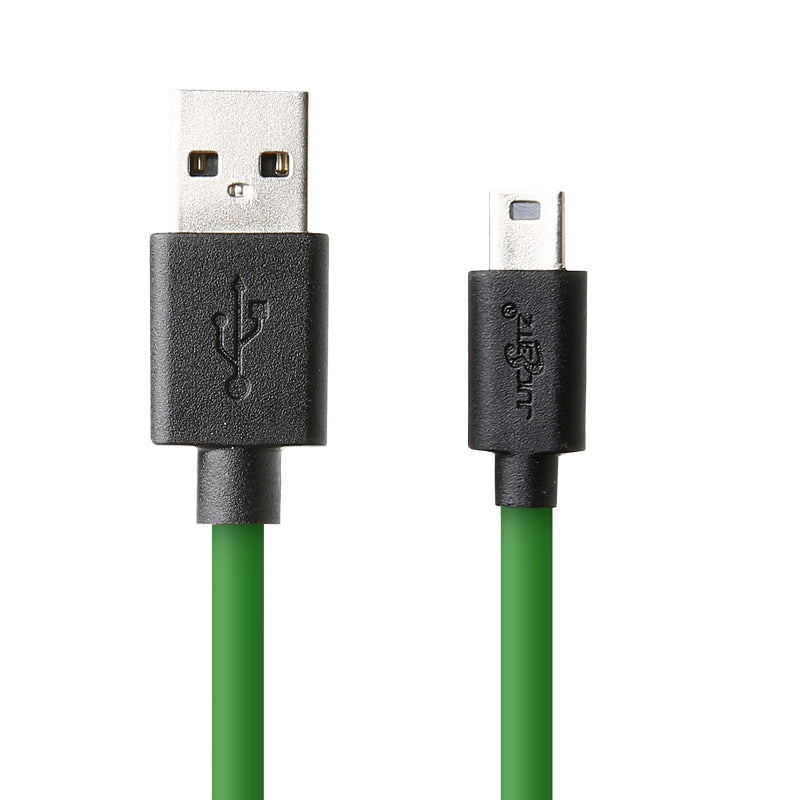 USB 2.0 Male to Mini-USB Charger Data Cable - Green