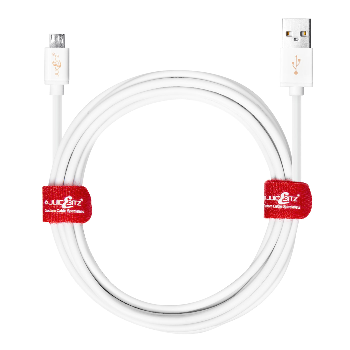 Micro-USB to USB2.0 Fast Charger & High Speed Data Cable - White