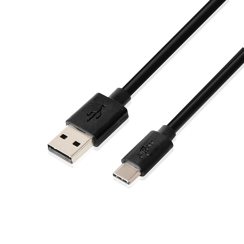 USB 2.0 Male to USB-C 3A Fast Charger Data Cable - Black