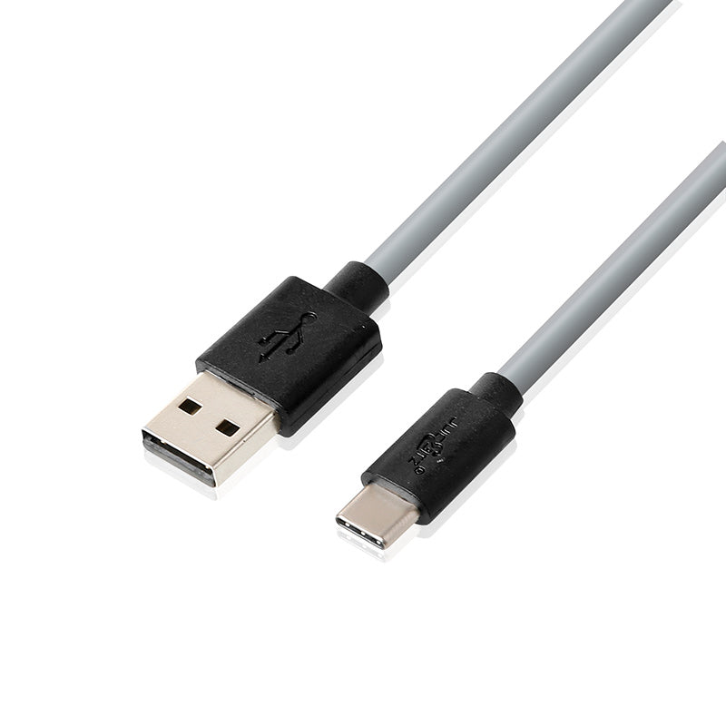 USB 2.0 Male to USB-C 3A Fast Charger Data Cable - Grey
