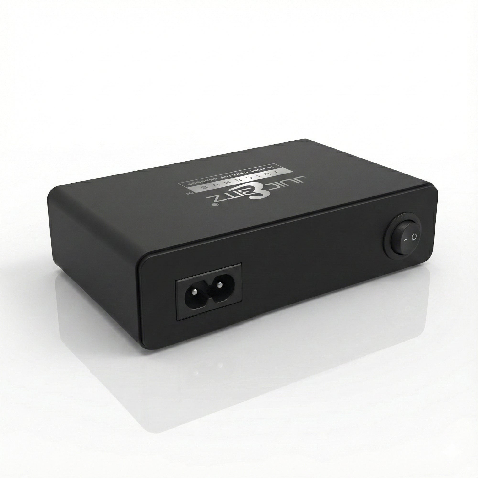 JuicEHub™ 60W 12A 5V Multi 10 Port USB Mini Desktop Charger - Black