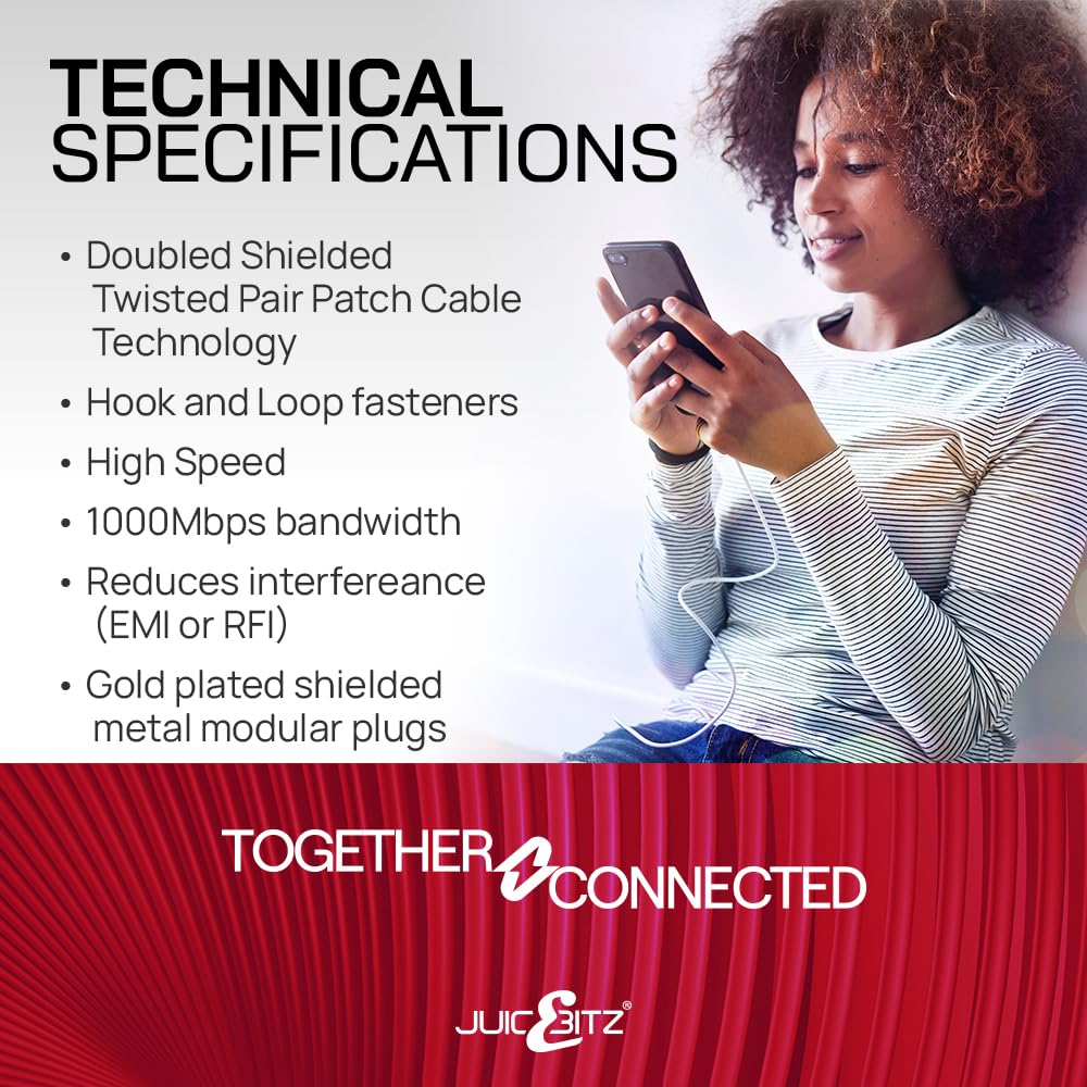 CAT6 Shielded RJ45 Ethernet LAN SFTP Patch Cable LSZH - Red