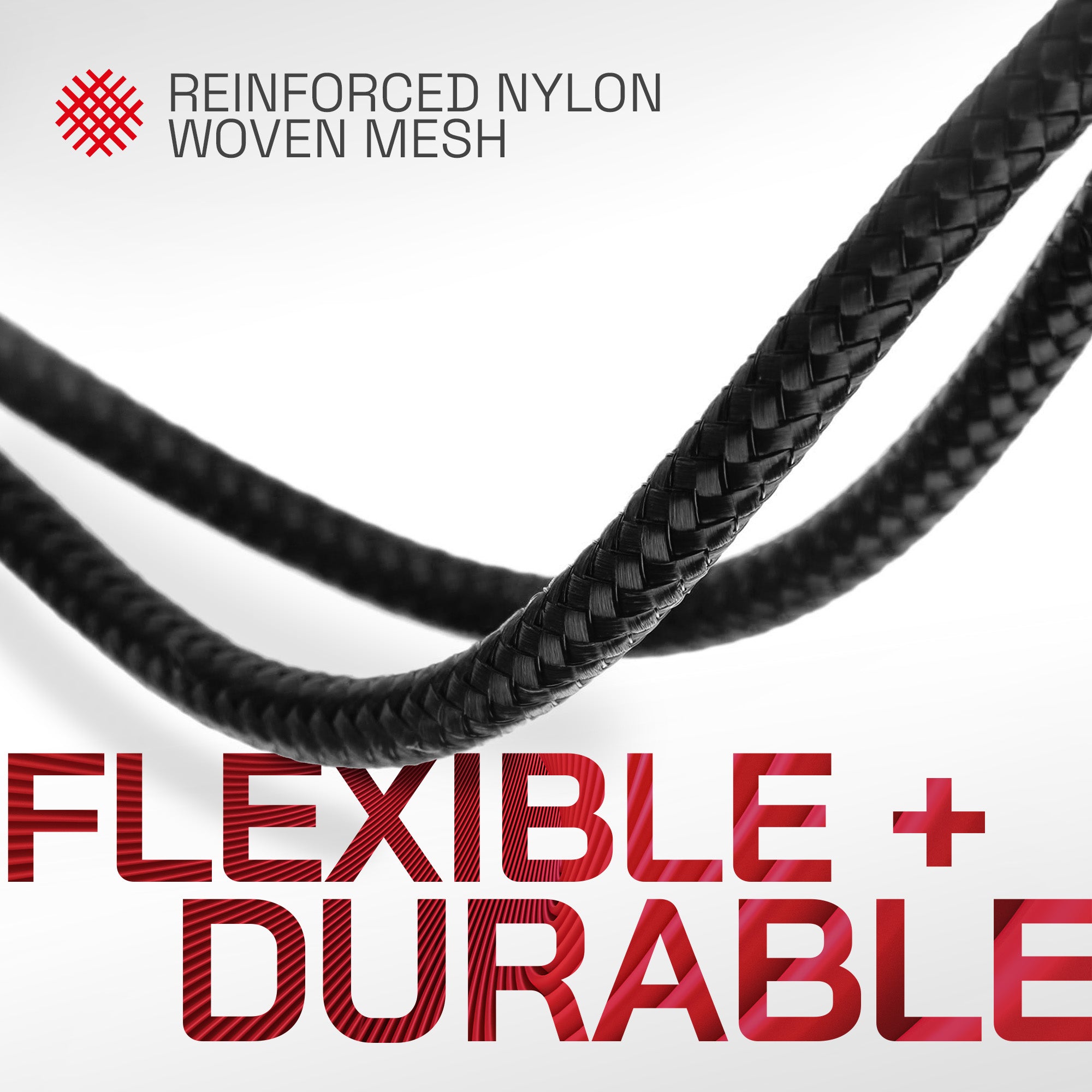 PRO Series Braided Guitar Cable 1/4" Straight Jack to Jack 6.35mm Lead - Black