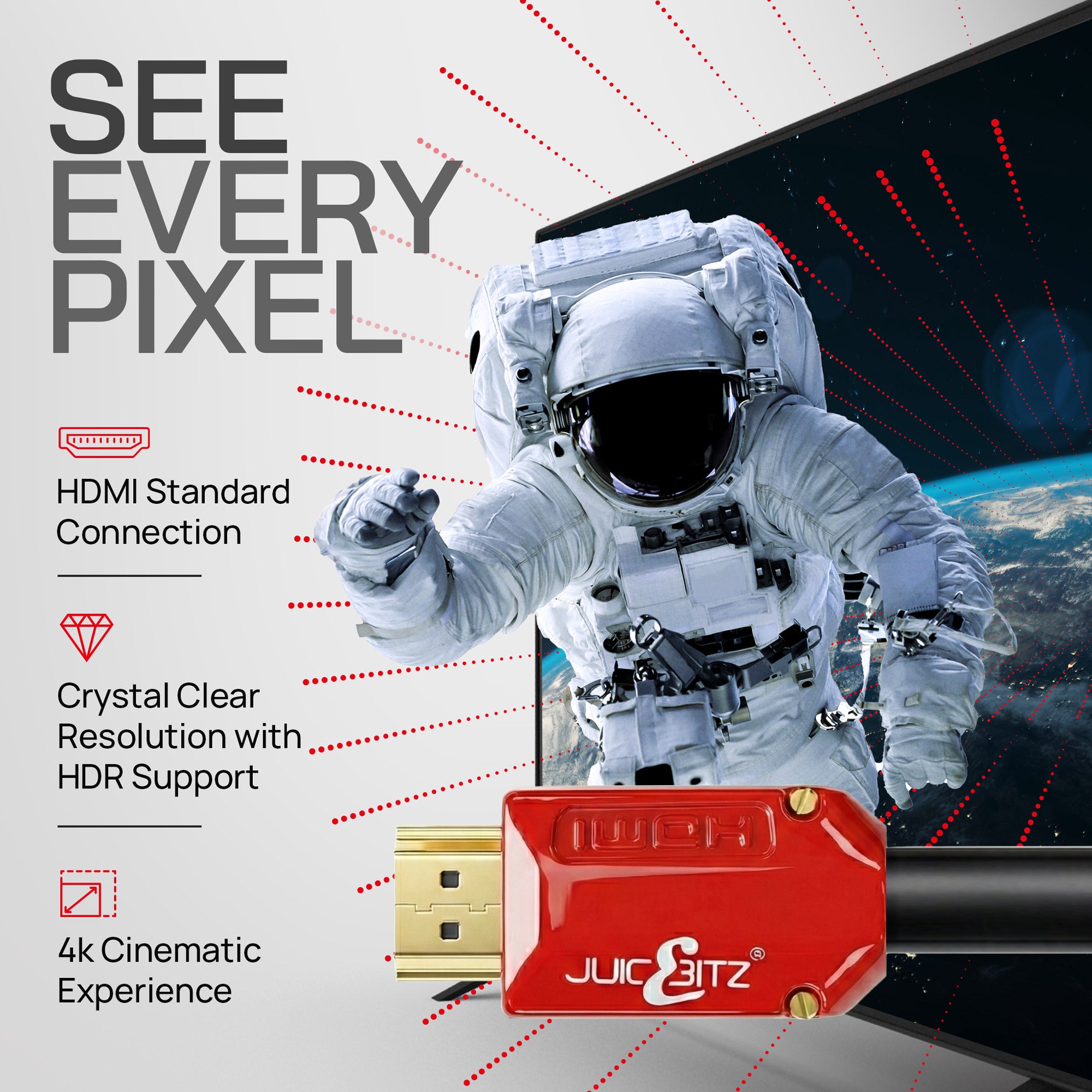 HDMI 2.0 4K Ultra HD 18Gbps High Speed HDMI Cable with Ethernet