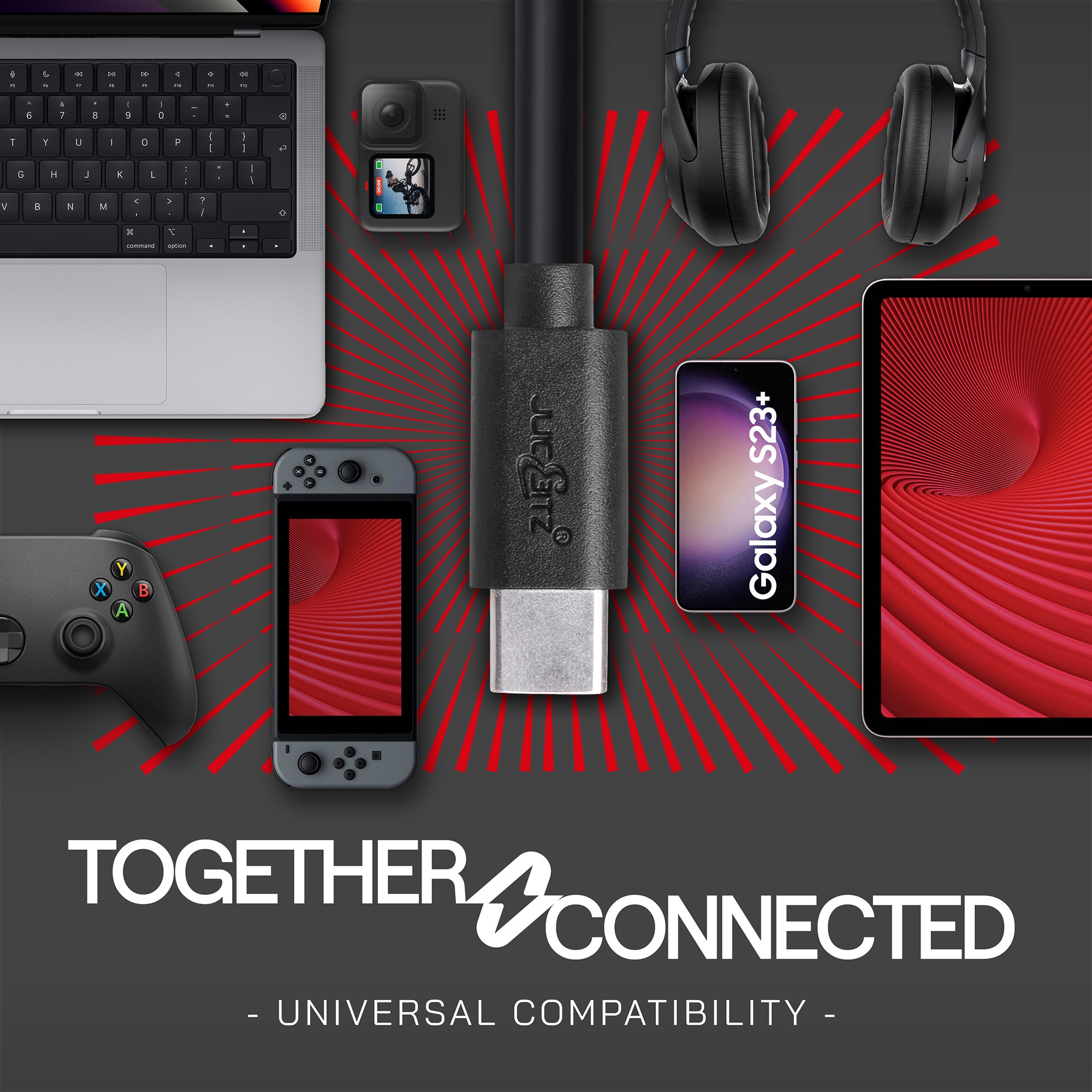 USB-C to USB-C 3A Charger Cable USB 2.0 Data Transfer Lead - Black
