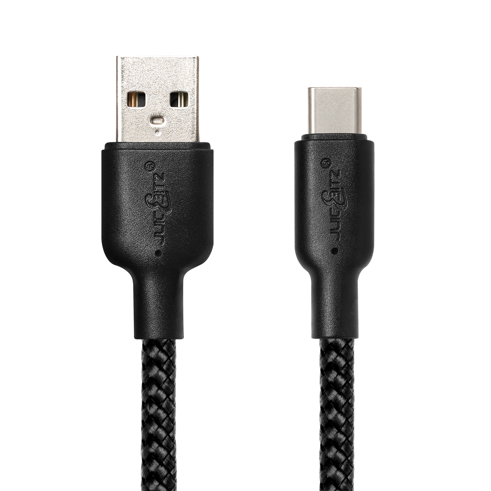 Braided USB-A to USB-C (USB2.0) 60W Fast Charger Data Cable - Black
