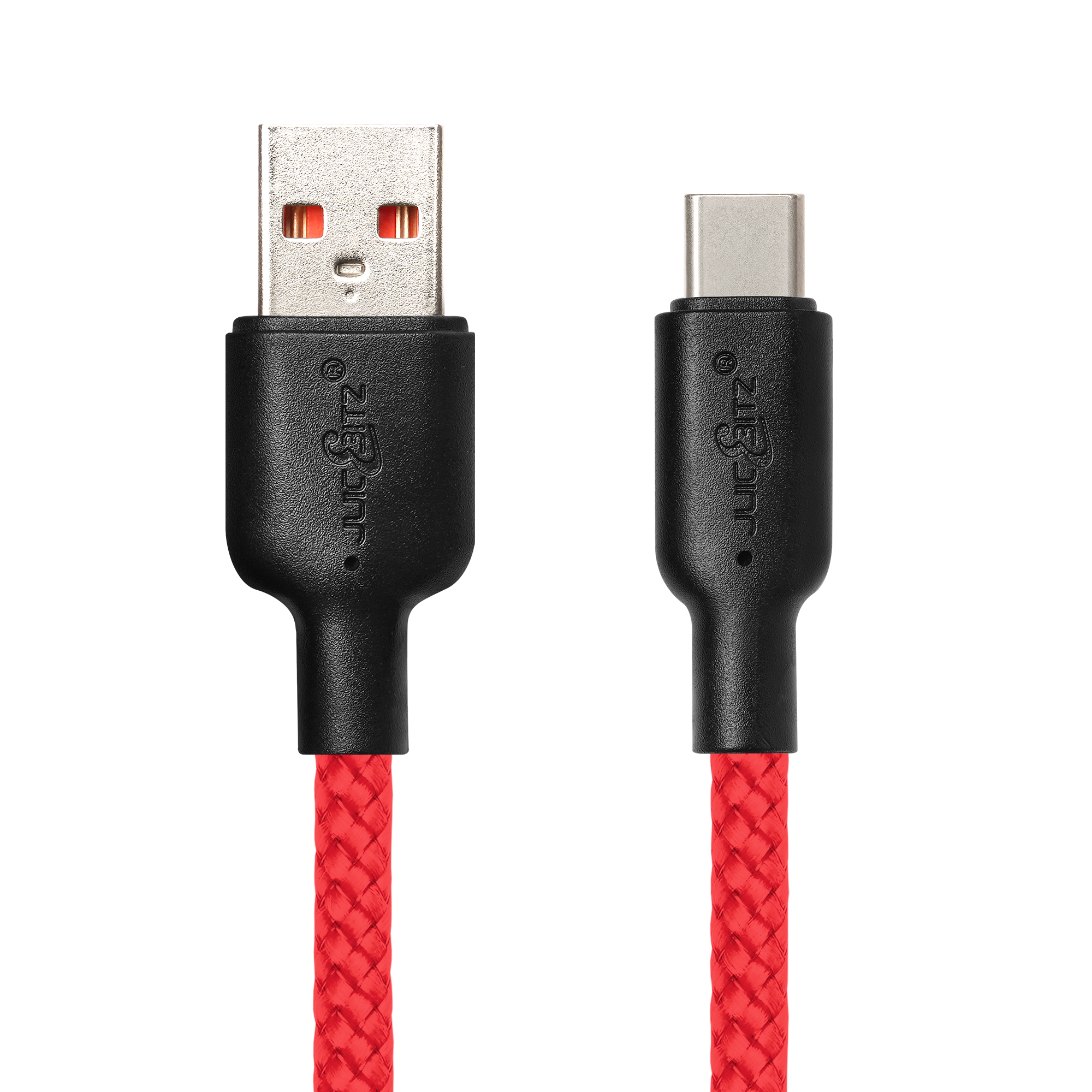 Braided USB-A to USB-C (USB2.0) 60W Fast Charger Data Cable - Red