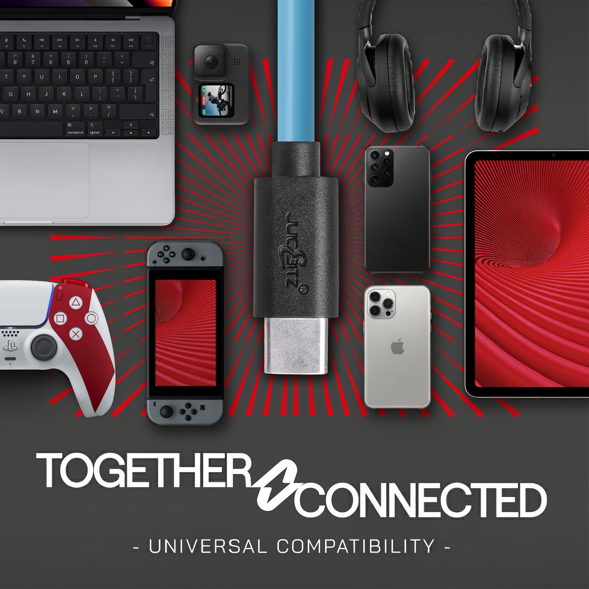 USB 2.0 Male to USB-C 3A Fast Charger Data Cable - Blue