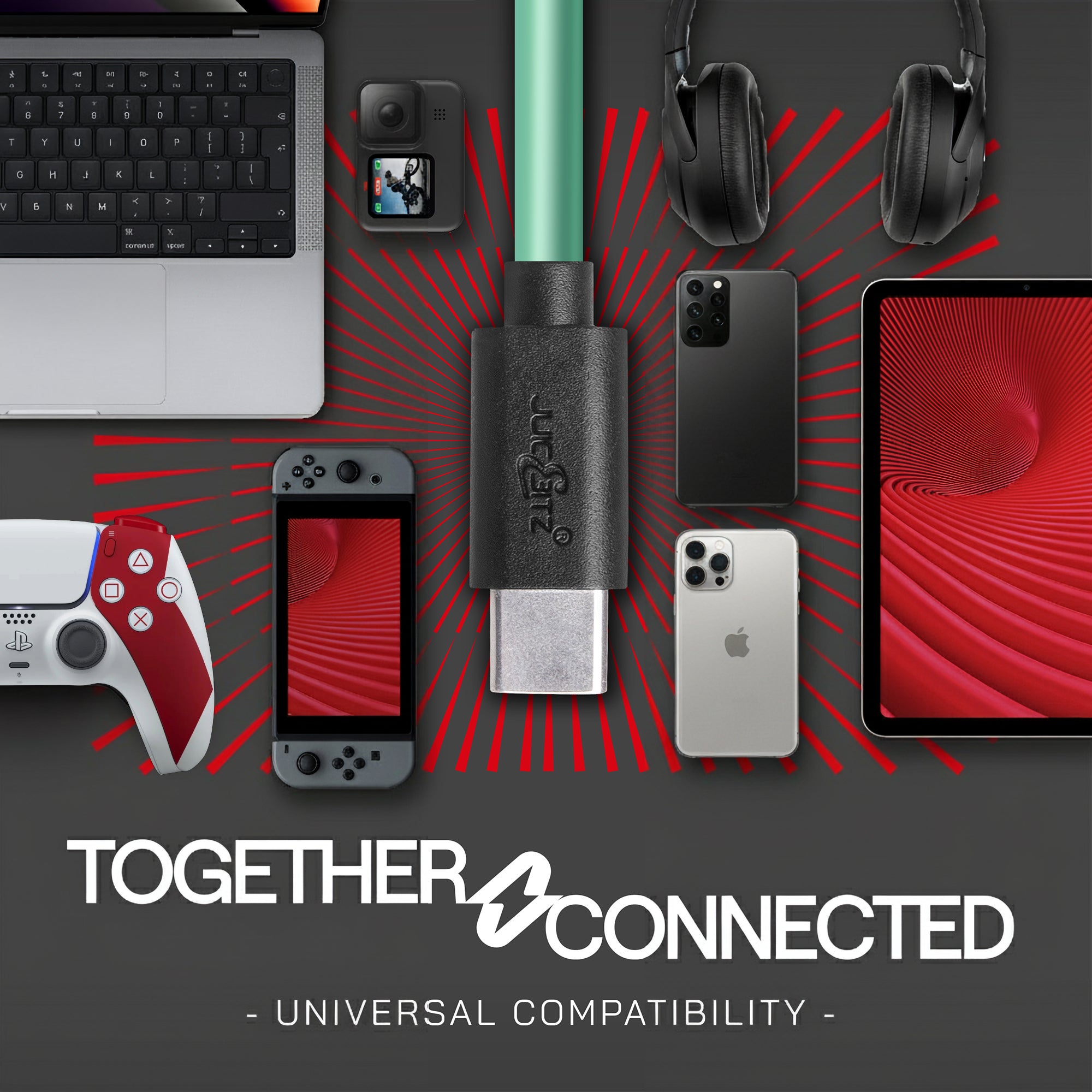 USB-C to USB-C Fast Charger Cable USB 2.0 Data Transfer Lead - Green