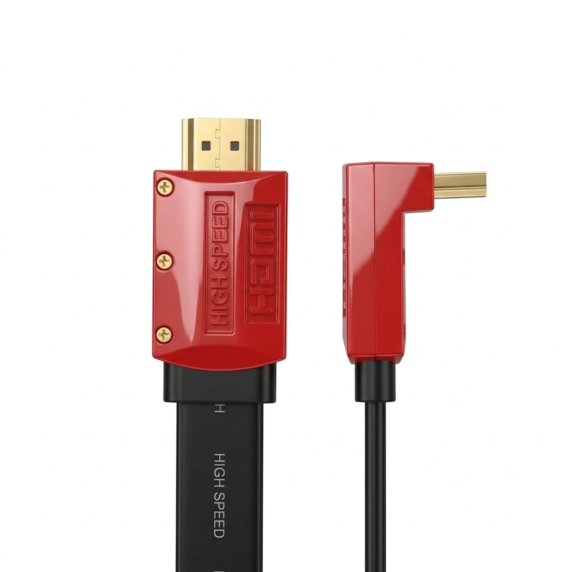 JuicEBitz - Flat HDMI v2.0 4k 60fps Ultra HD High Speed Cable HDR
