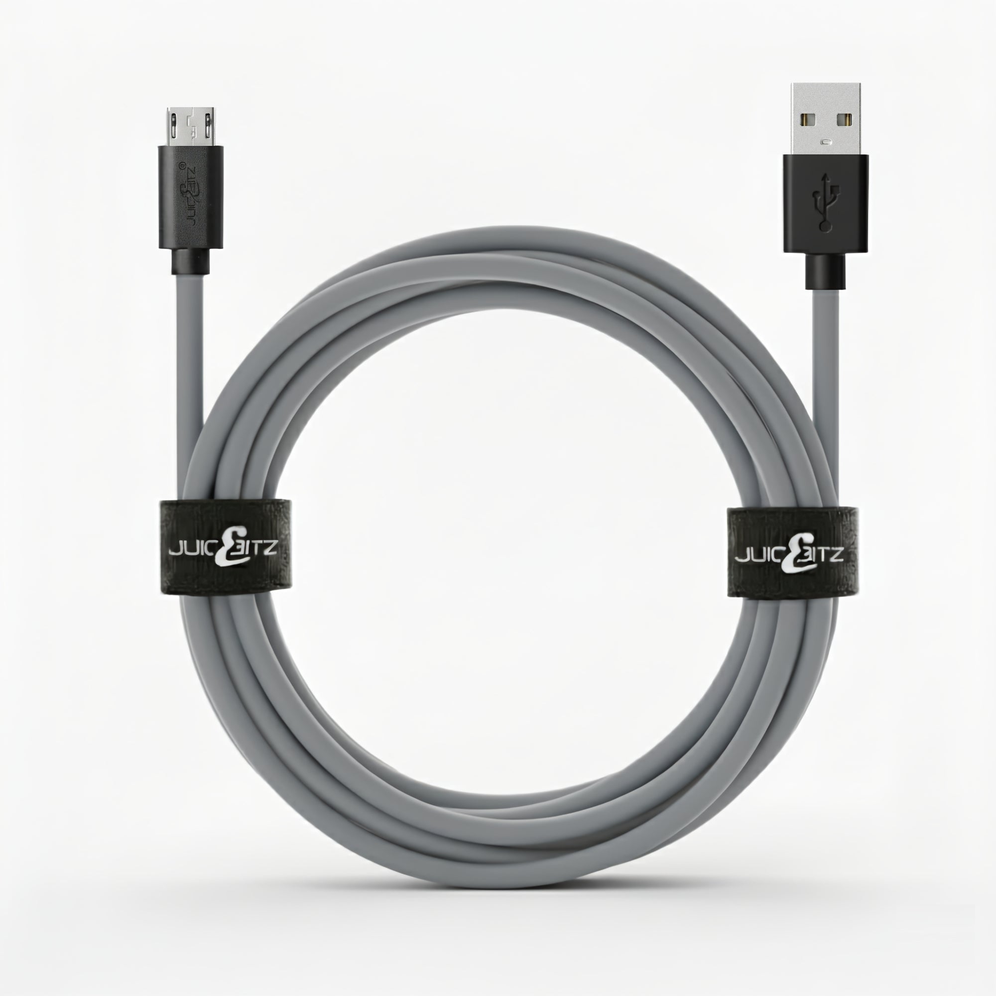 USB 2.0 to Micro-USB Fast Charger Cable High Speed Data Transfer Lead - Grey