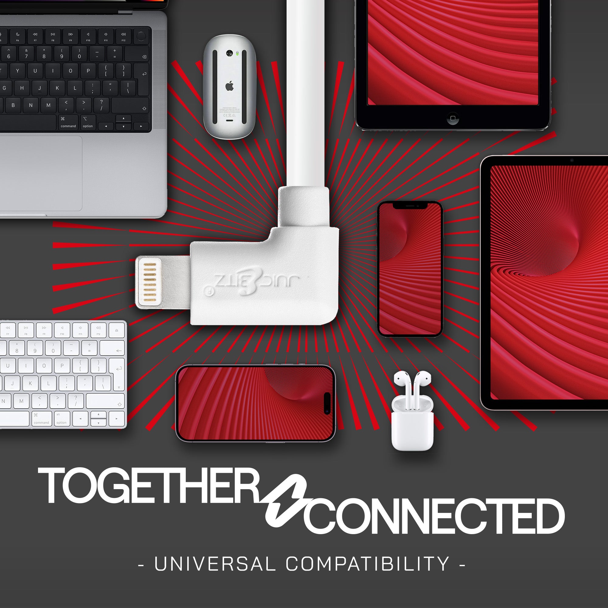USB-C to 8 Pin Angled PD 20W Fast Charger Cable Sync Wire for iPhone 8 to 14, iPad Air/Pro - White