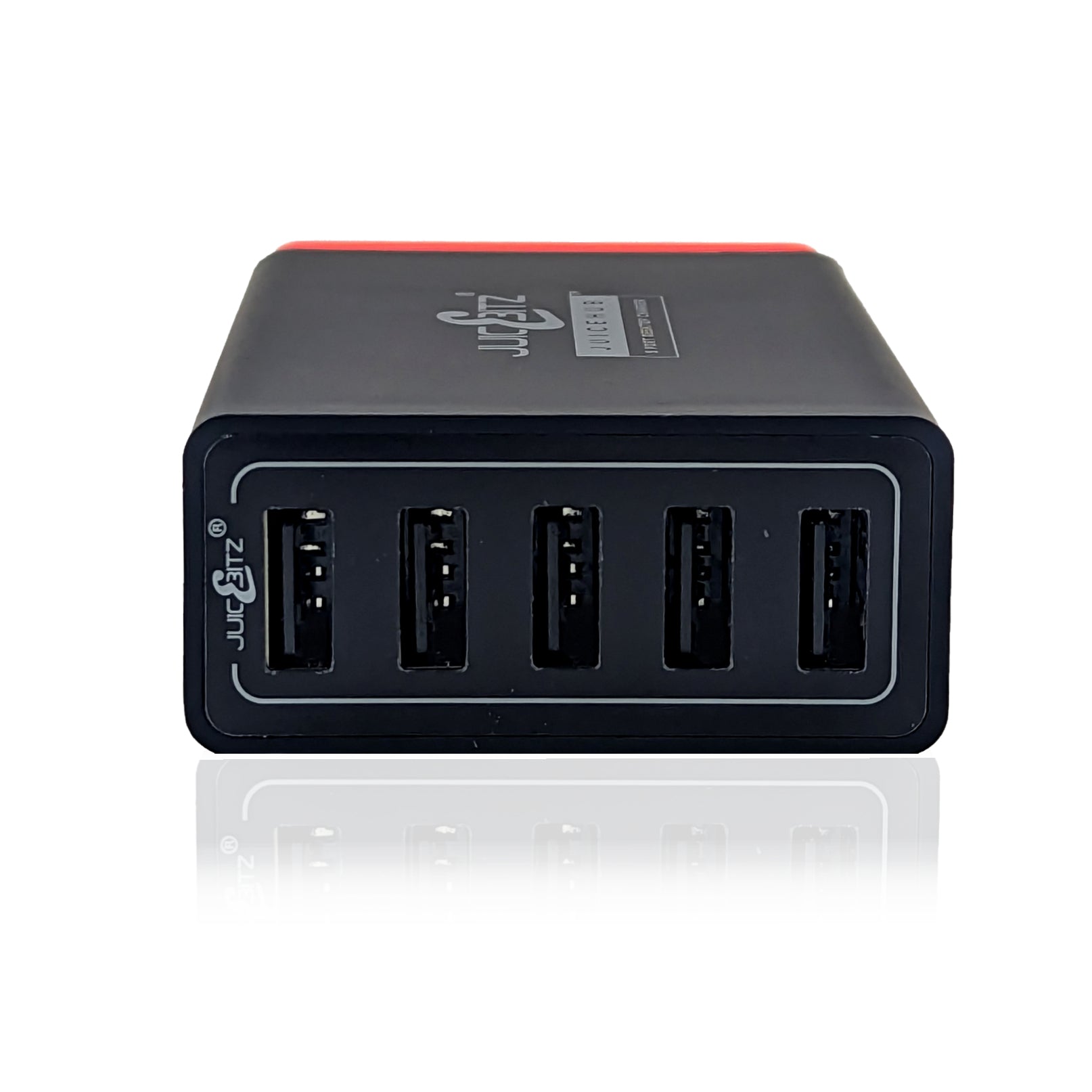 JuicEHub™ 40W 8A 5V Multi 5 Port USB Mini Desktop Charger - Black