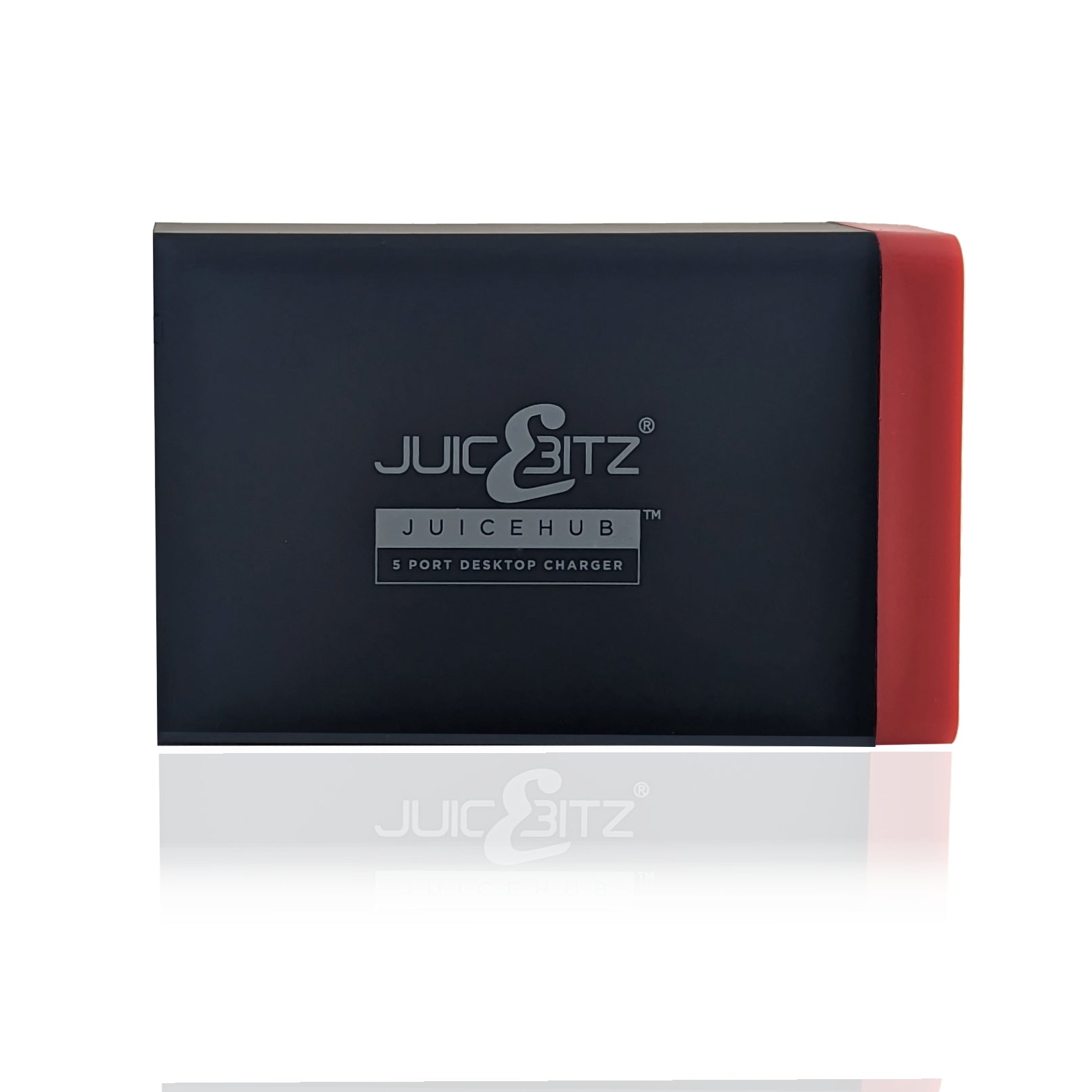 JuicEHub™ 40W 8A 5V Multi 5 Port USB Mini Desktop Charger - Black