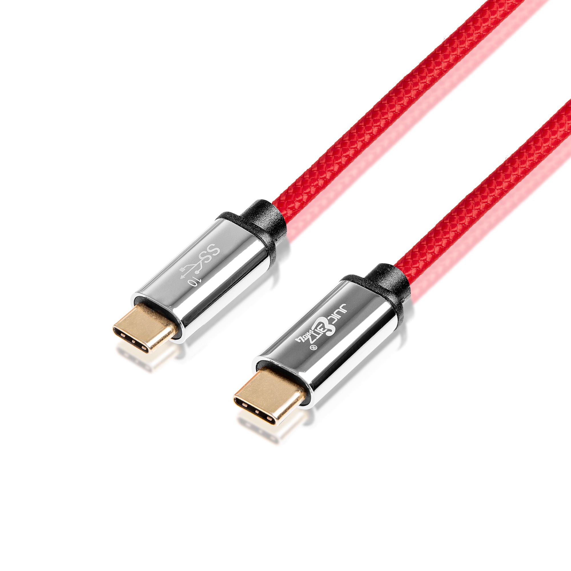 PRO Series 100W USB-C to USB-C Ultra Fast Charger Cable HDMI USB3.1 Data 10Gbps Braided Lead - Red