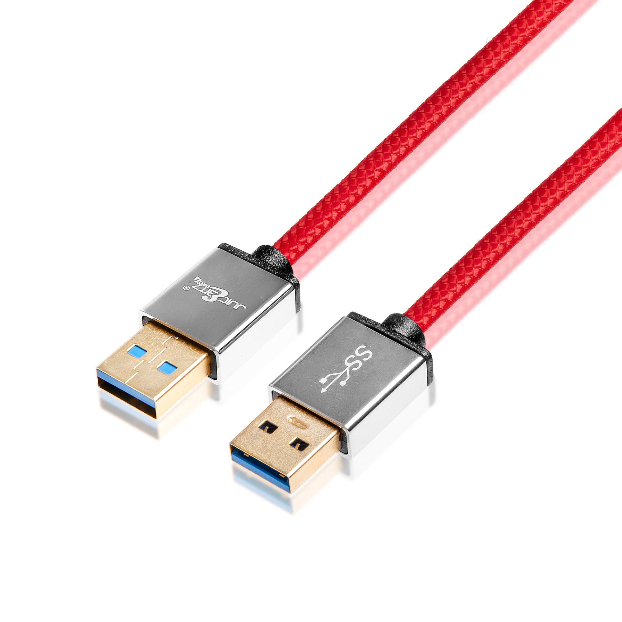 PRO Series Braided Superspeed Male to Male USB 3.0 Data Transfer Cable - Red