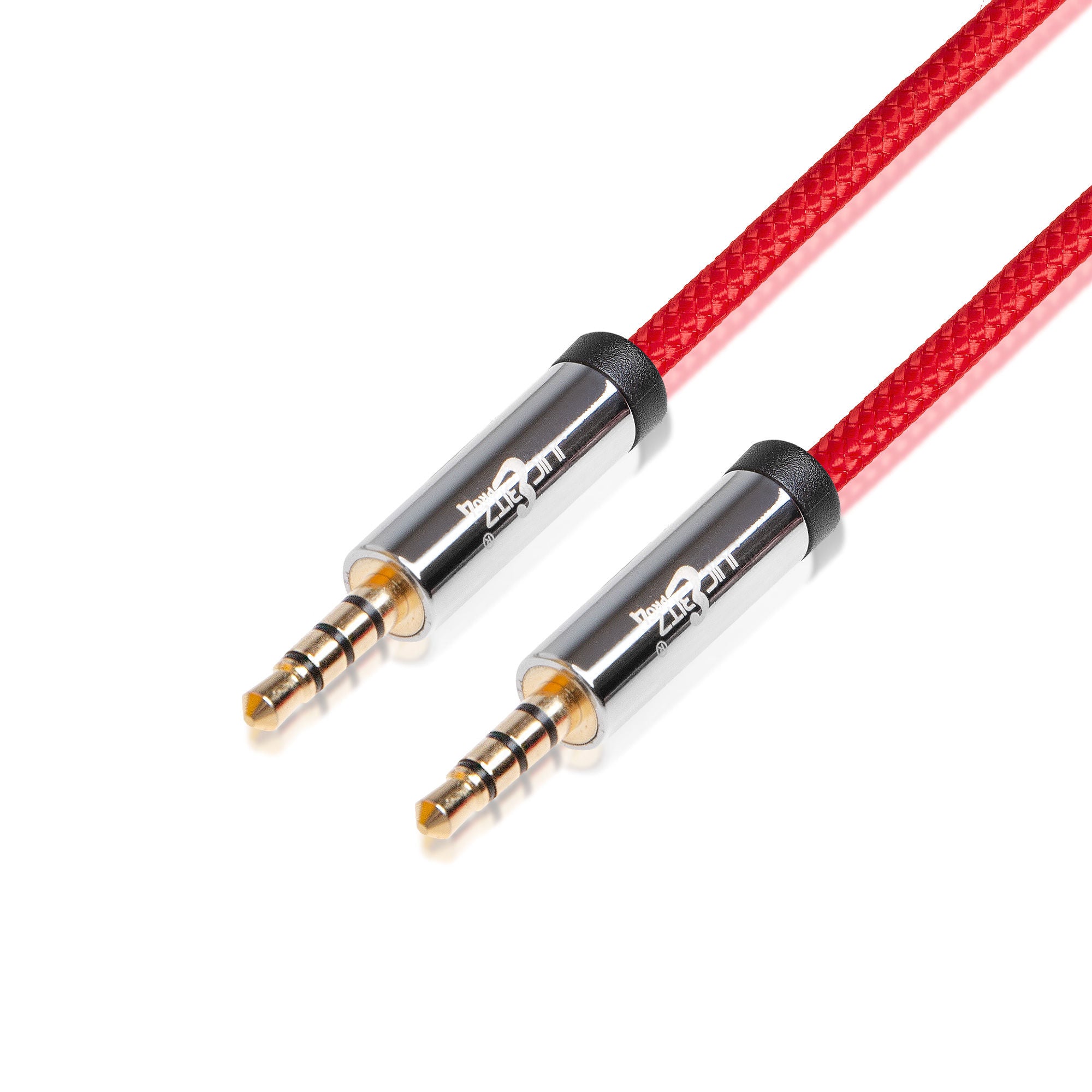 PRO Series 3.5mm to 3.5mm Braided Coiled Retractable Stereo Jack Aux Lead
