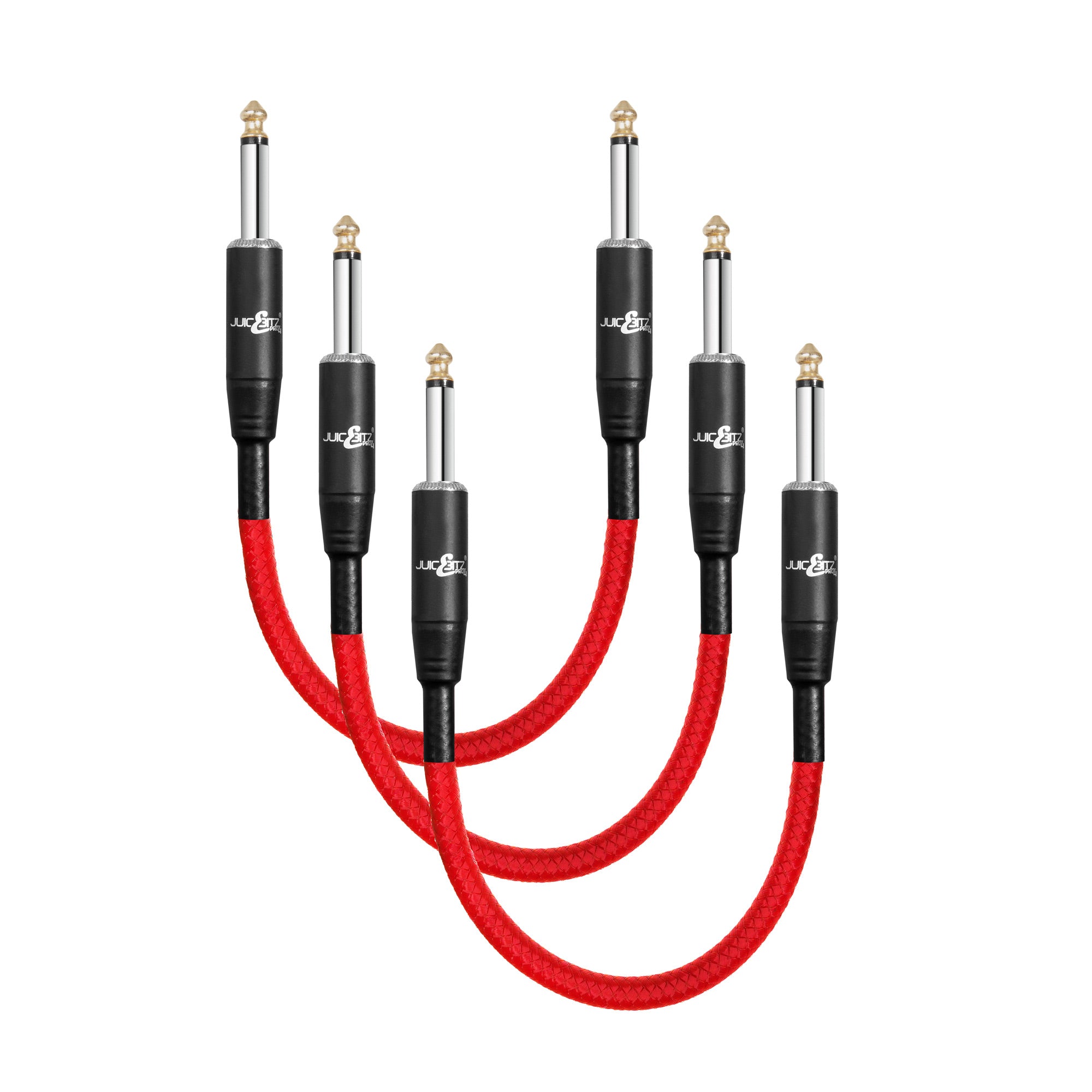 guitar pedal packs JuicEBitz - PRO Series (3 Pack) Guitar Effects Pedal Patch Leads