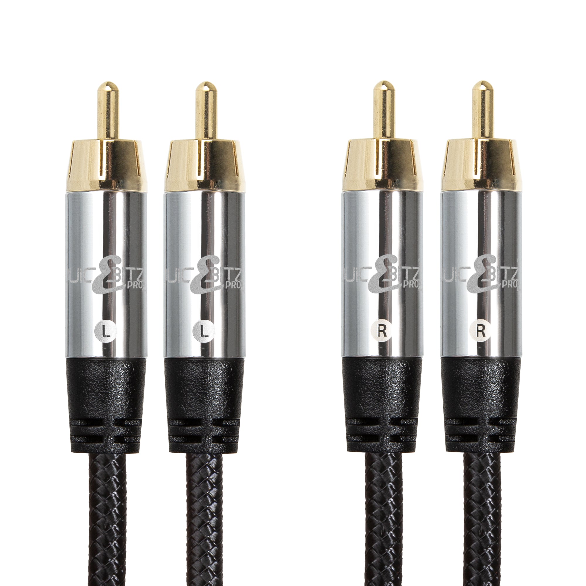 JuicEBitz - PRO Series High Performance Male/Male RCA Cable - Pair