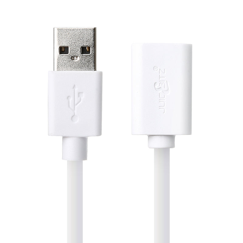 USB 2.0 Male to Female High Speed Extension Charging & Data Cable - White