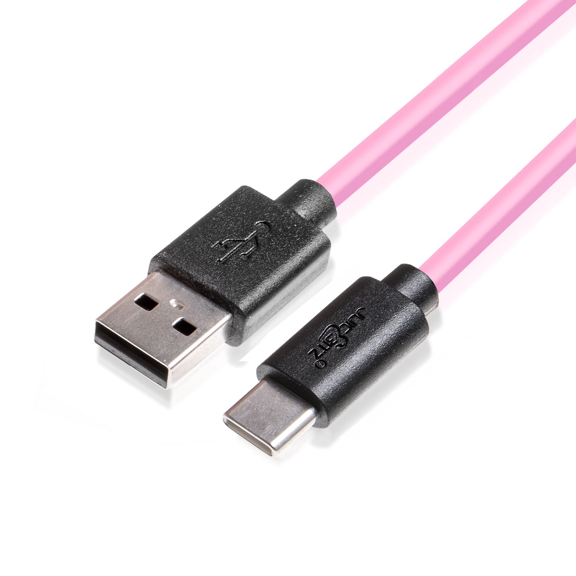 USB 2.0 Male to USB-C 3A Fast Charger Data Cable - Pink