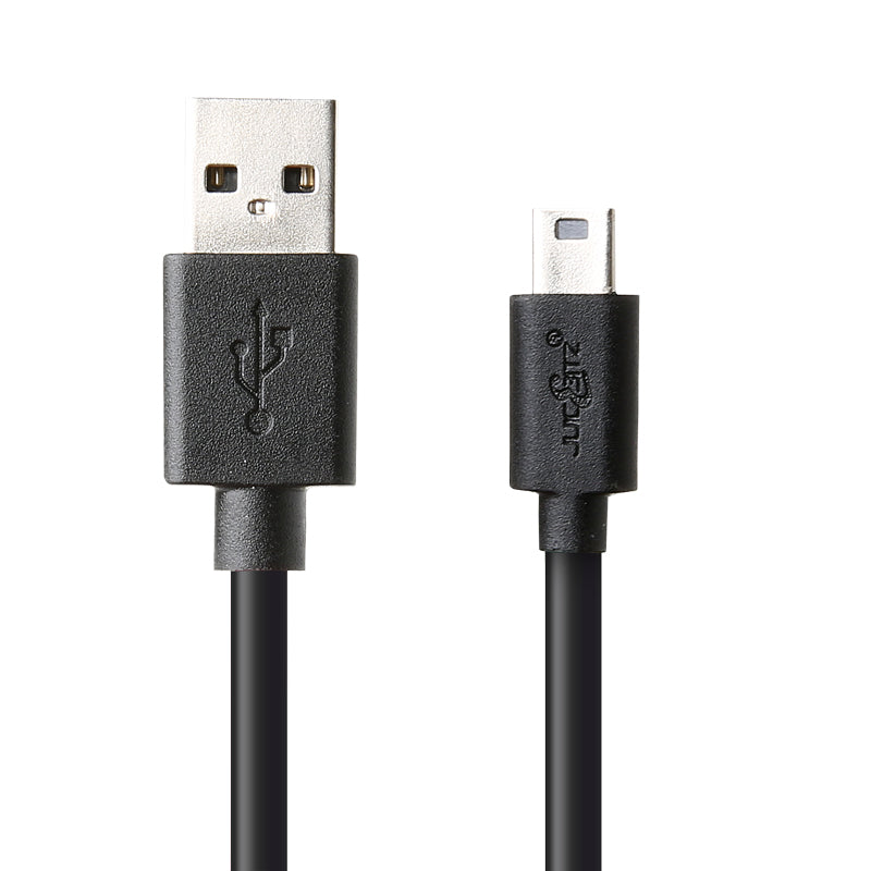 USB 2.0 Male to Mini-USB Charger Data Cable - Black