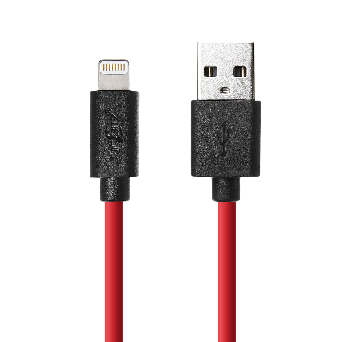 USB Charger Cable Data Sync Lead for iPhone, iPad, iPod - Red