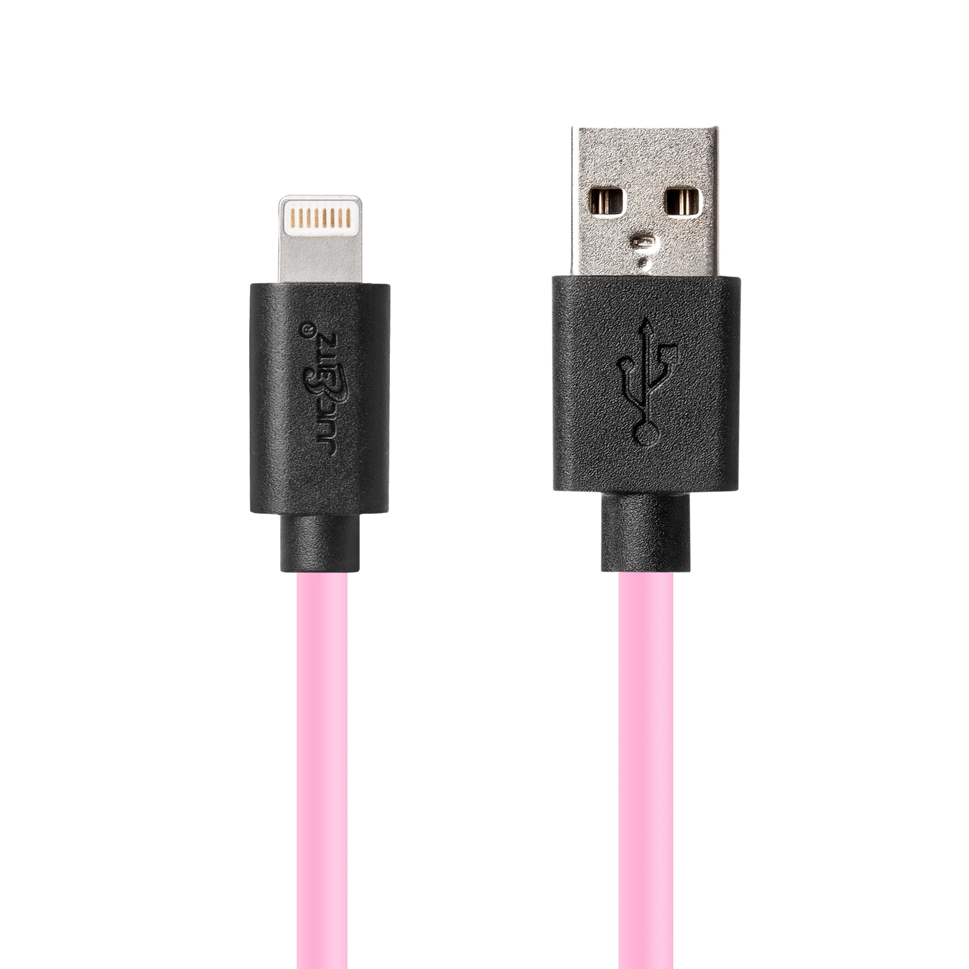 USB Charger Cable Data Sync Lead for iPhone, iPad, iPod - Pink